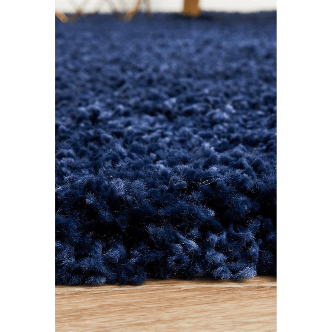 7 Rug Culture Laguna Denim Shag Rug - Navy Blue, 40 mm Polypropylene, Made in Turkey - Blue, 7 of 9