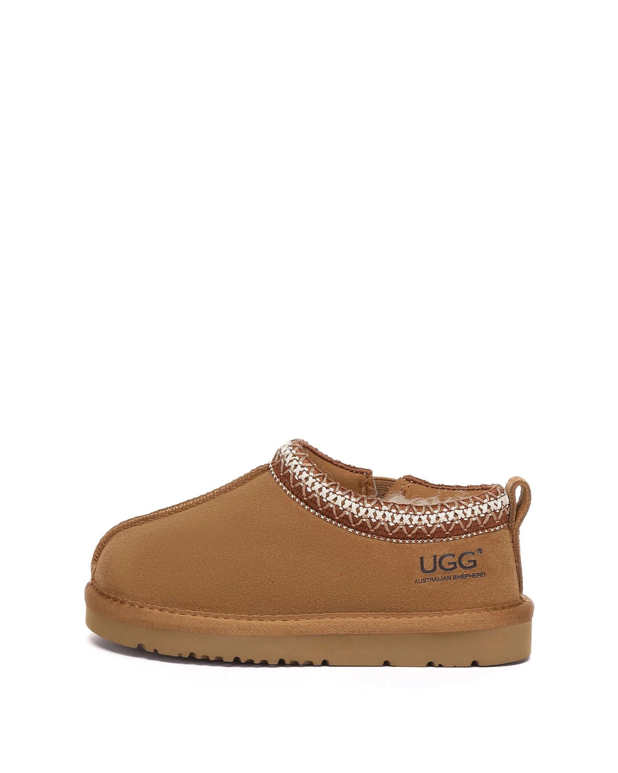 4 Australian Shepherd UGG Kids Tazzy Tay Slippers CHESTNUT/BROWN, 4 of 5