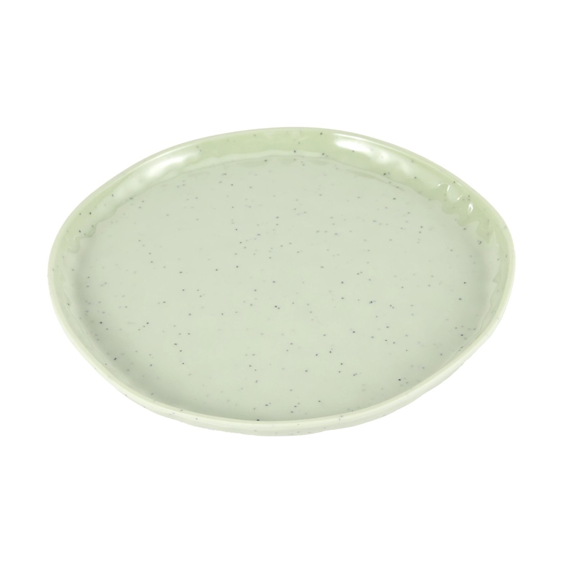 3 4 Pack Green Glazed Look Side Plates, 3 of 7