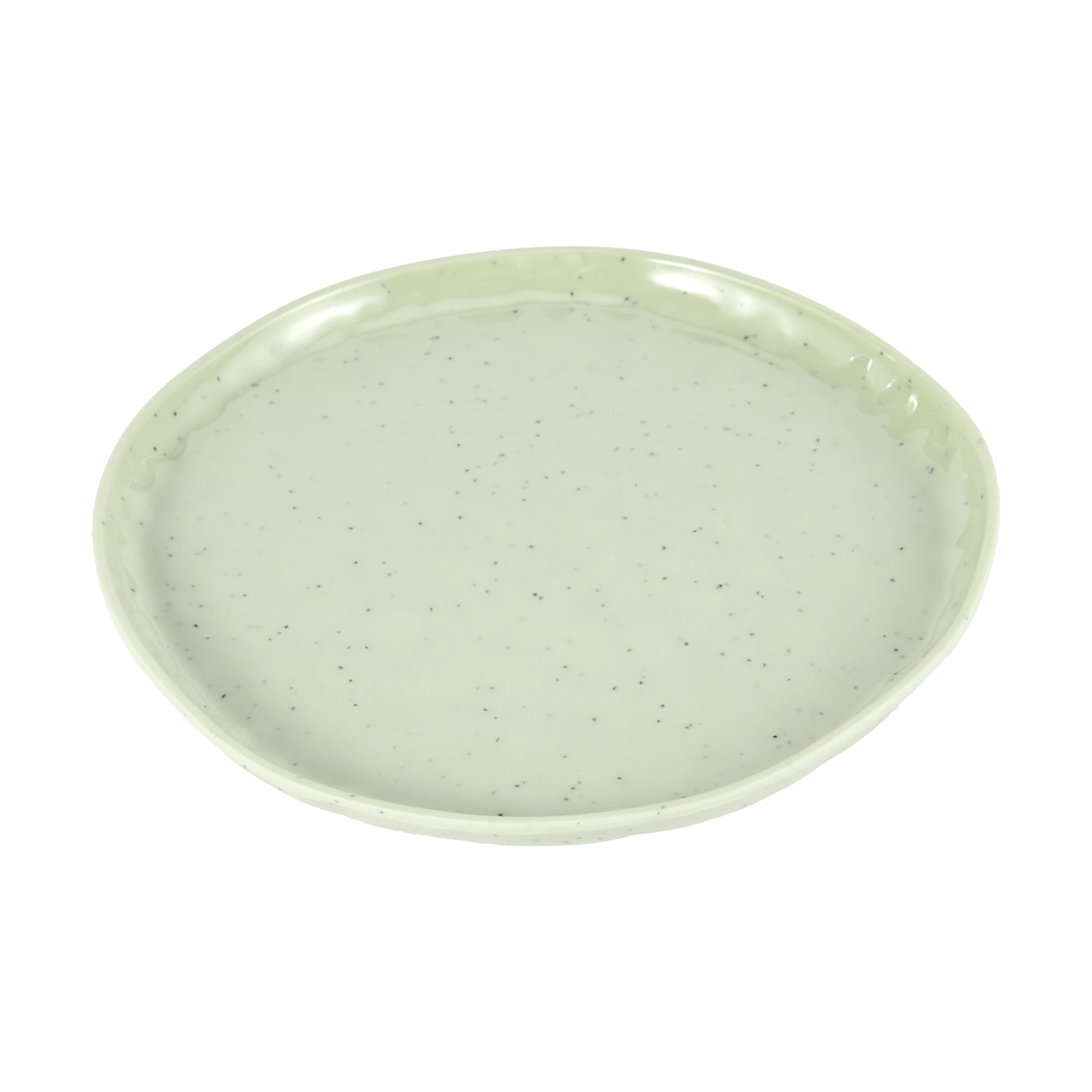 4 4 Pack Green Glazed Look Side Plates, 4 of 8