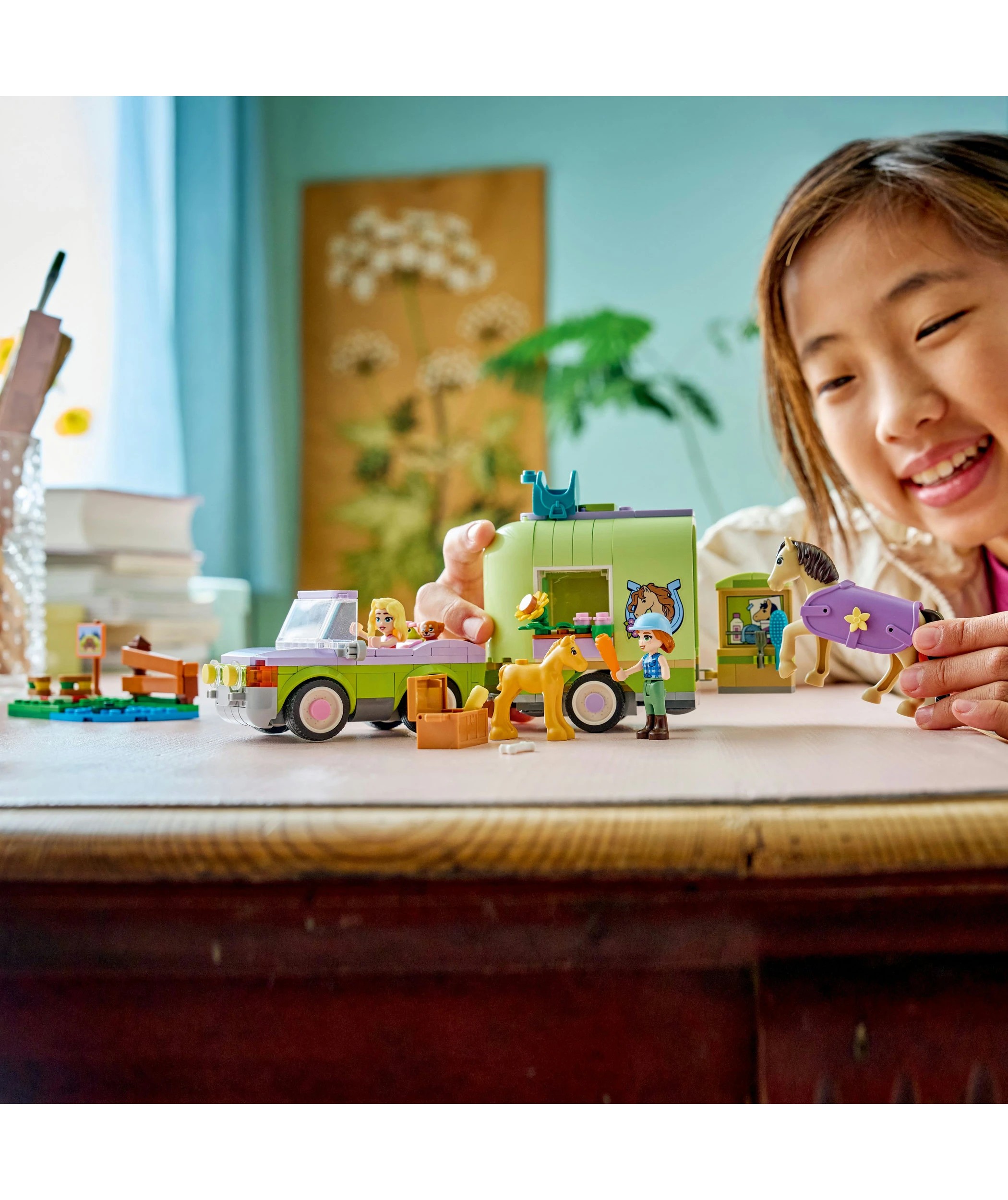 8 LEGO Friends Horse & Baby Foal Trailer 42695, 8 of 10