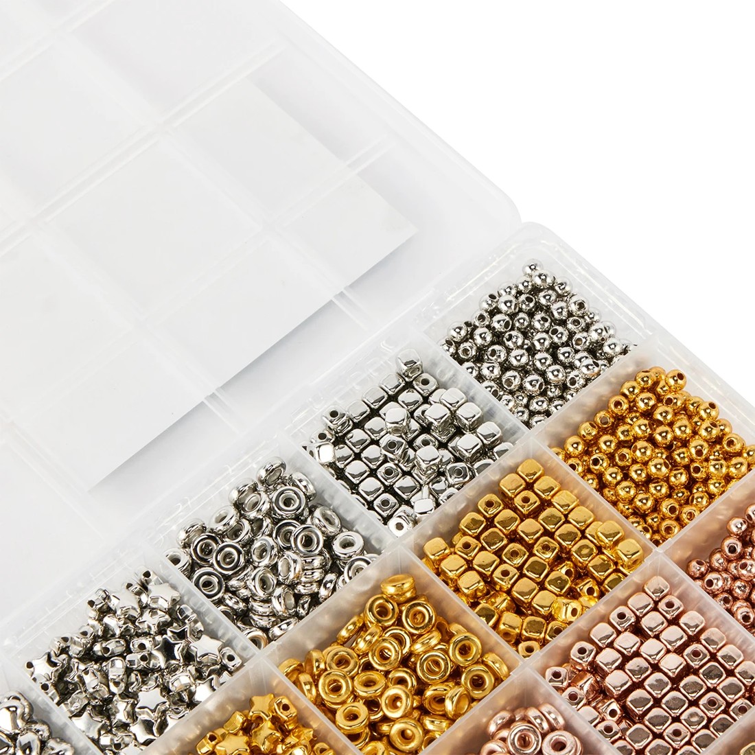 4 Metallic Spacer Beads, 4 of 6