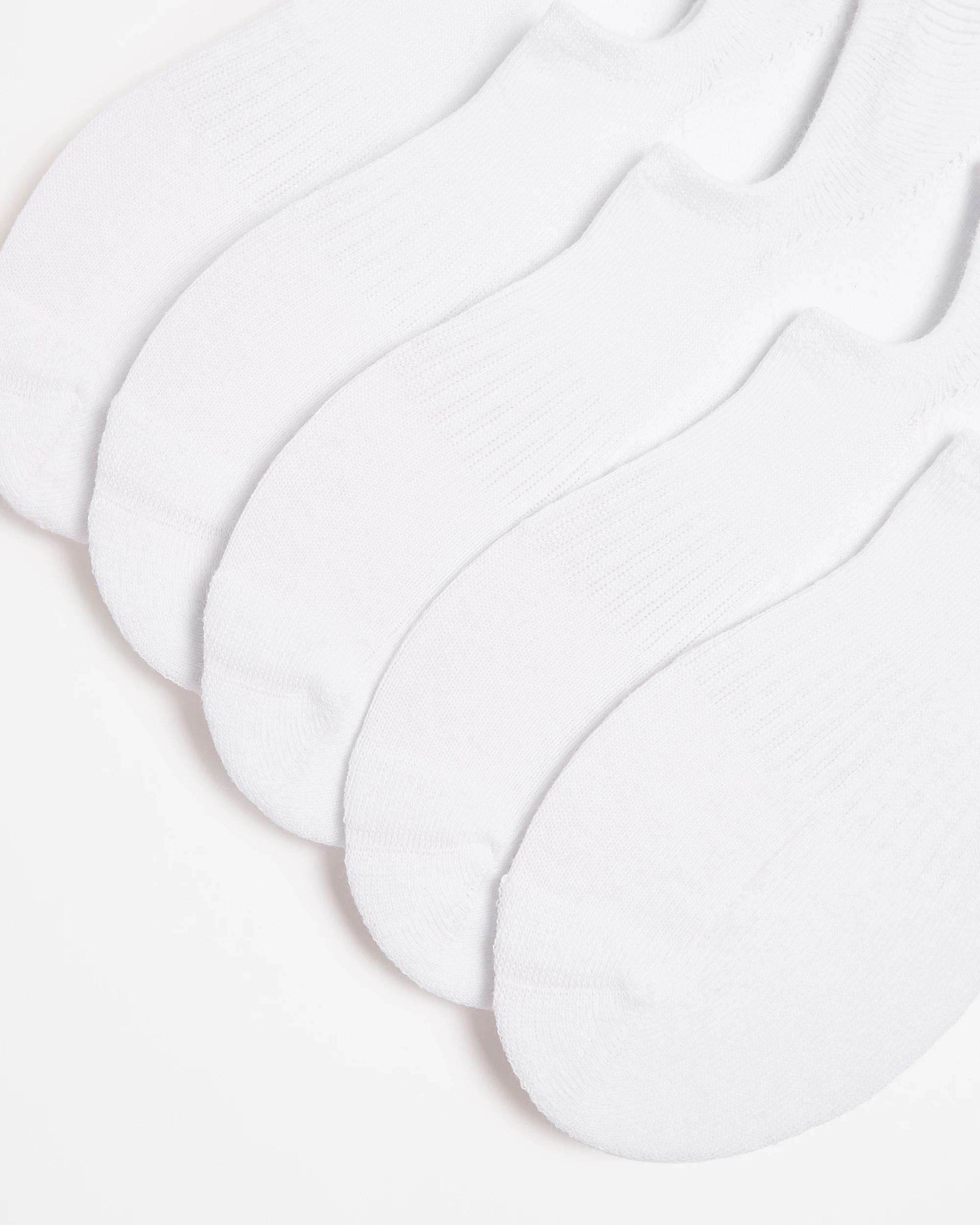 3 Australian Cotton Blend 5 Pack Sport No Show Socks - Maxx WHITE, 3 of 3