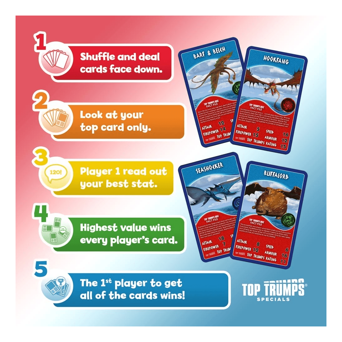 4 How to Train Your Dragon - Top Trumps Specials Card Game, 4 of 5
