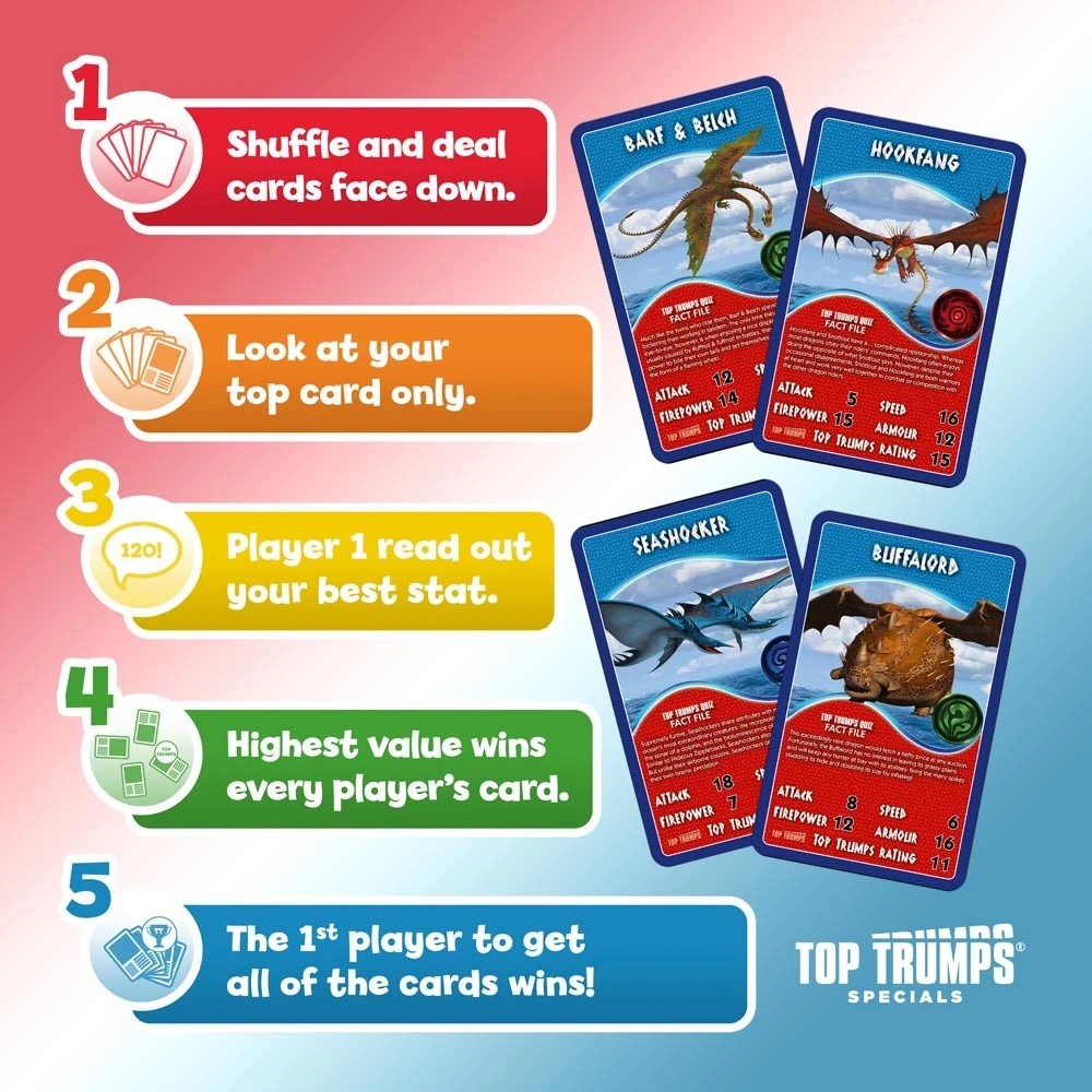 4 How to Train Your Dragon - Top Trumps Specials Card Game, 4 of 5