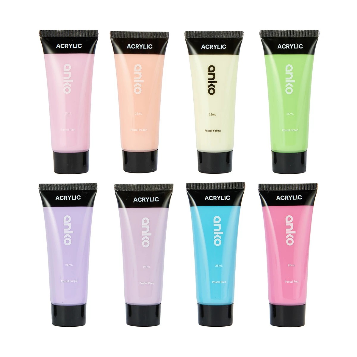 2 8 Pack Acrylic Paint - Pastel, 2 of 8