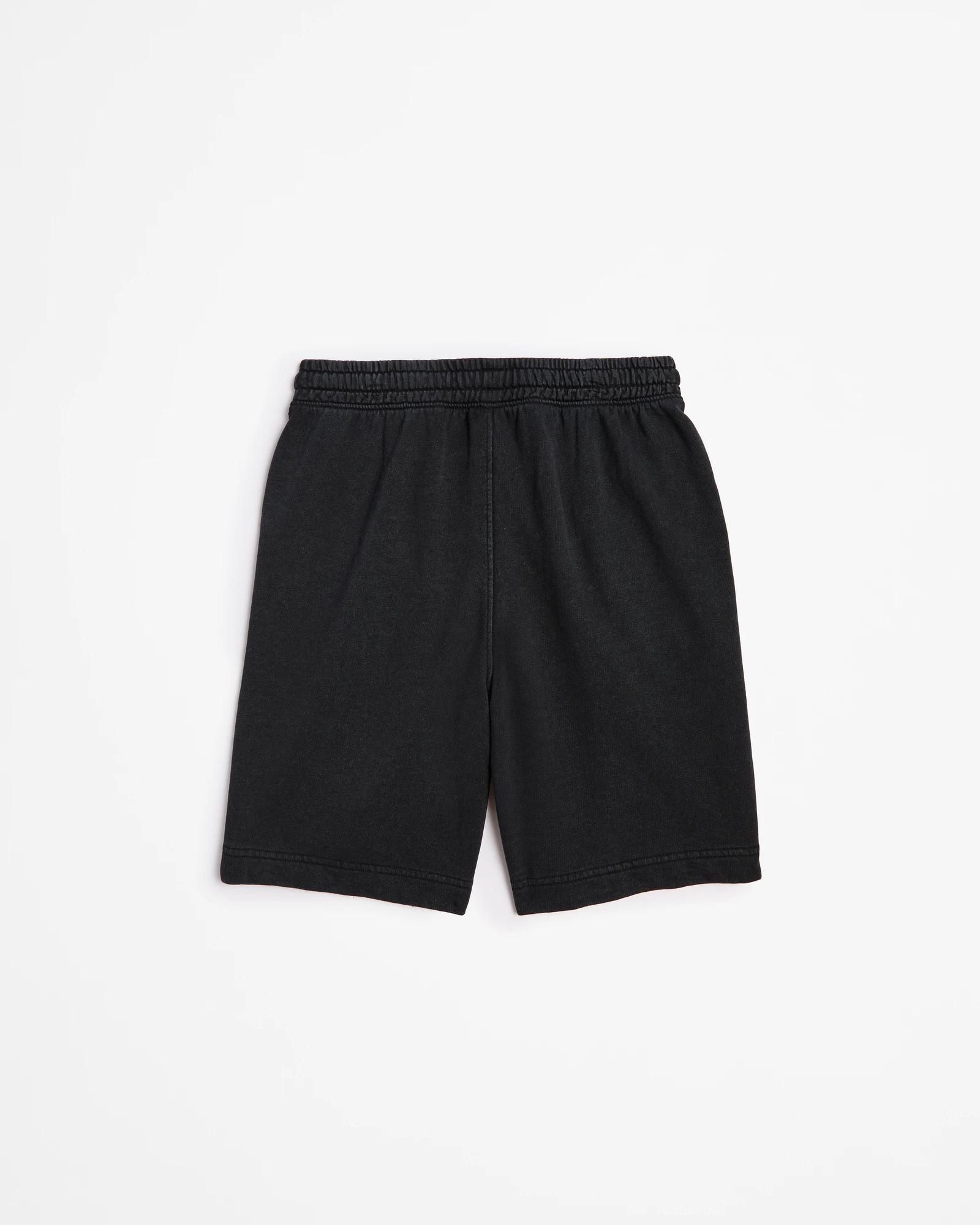 3 Target Washed Fleece Shorts BLACK, 3 of 3
