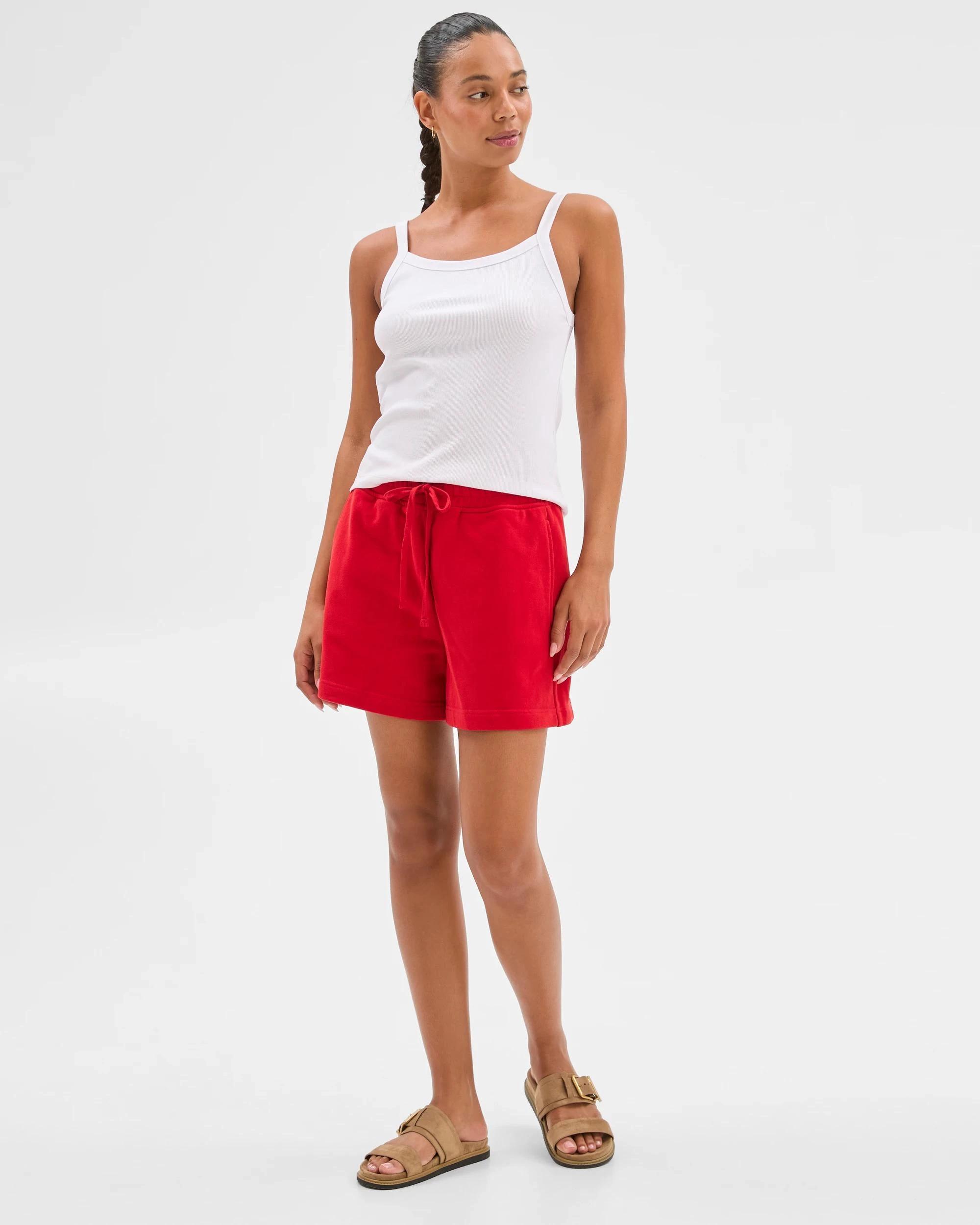 2 Target Australian Cotton Jersey Pull On Shorts RED, 2 of 5