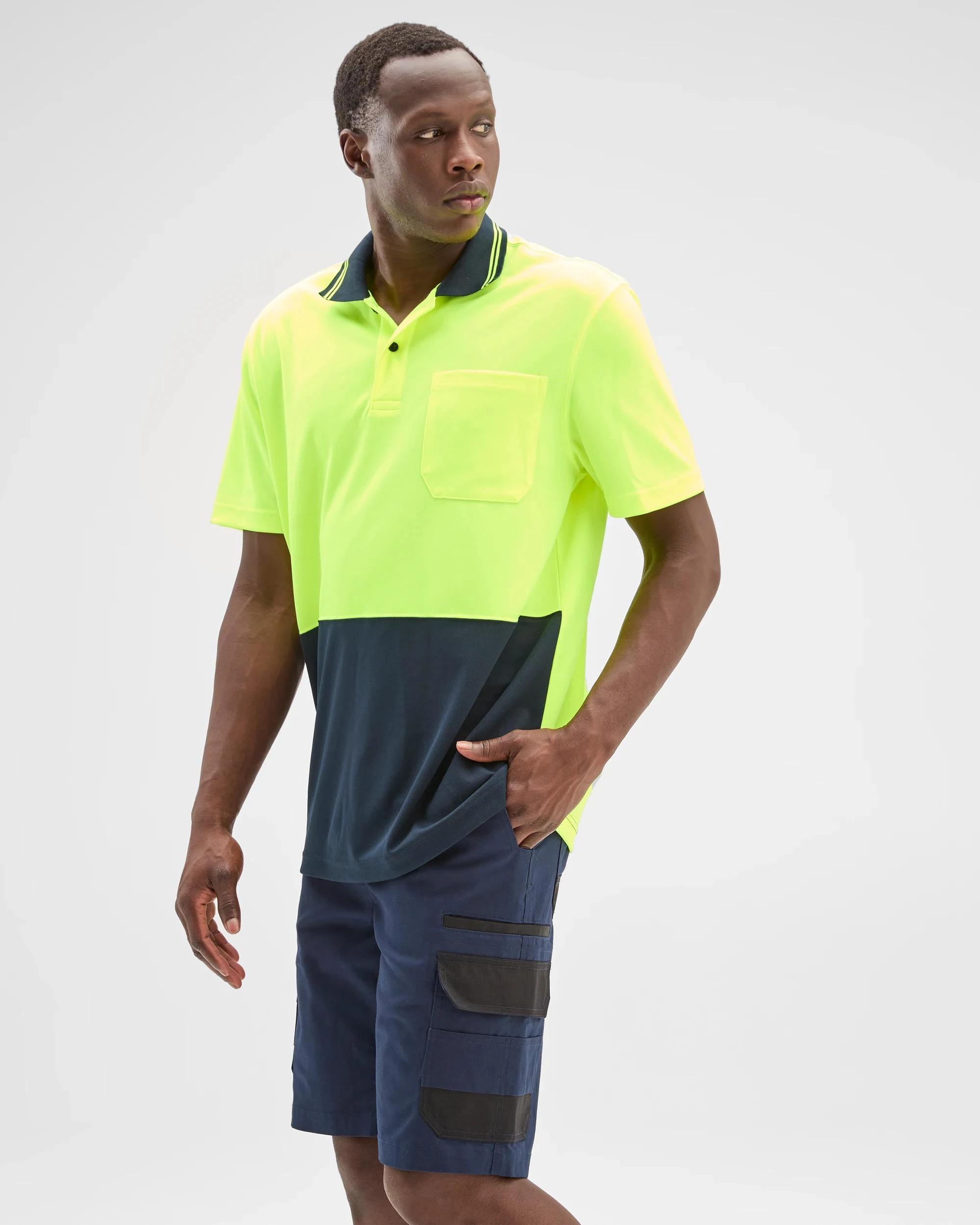 3 Australian Cotton Performance Cargo Work Shorts - Graphite NAVY BLUE, 3 of 5