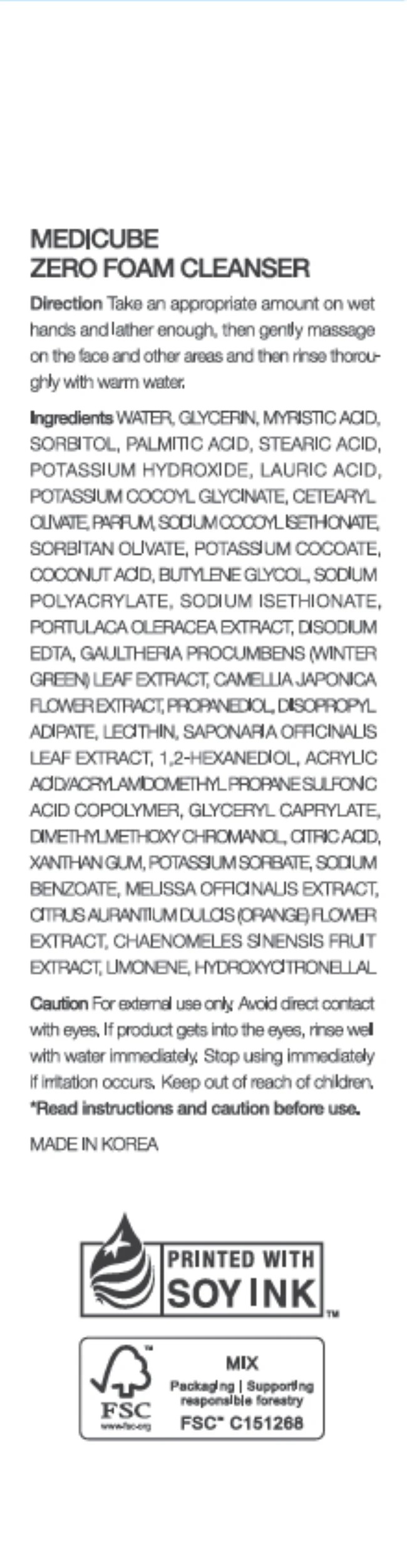 2 Medicube Zero Foam Cleanser 120g - Melissa Officinalis Extract and Camellia Japonica Flower Extract, 2 of 3