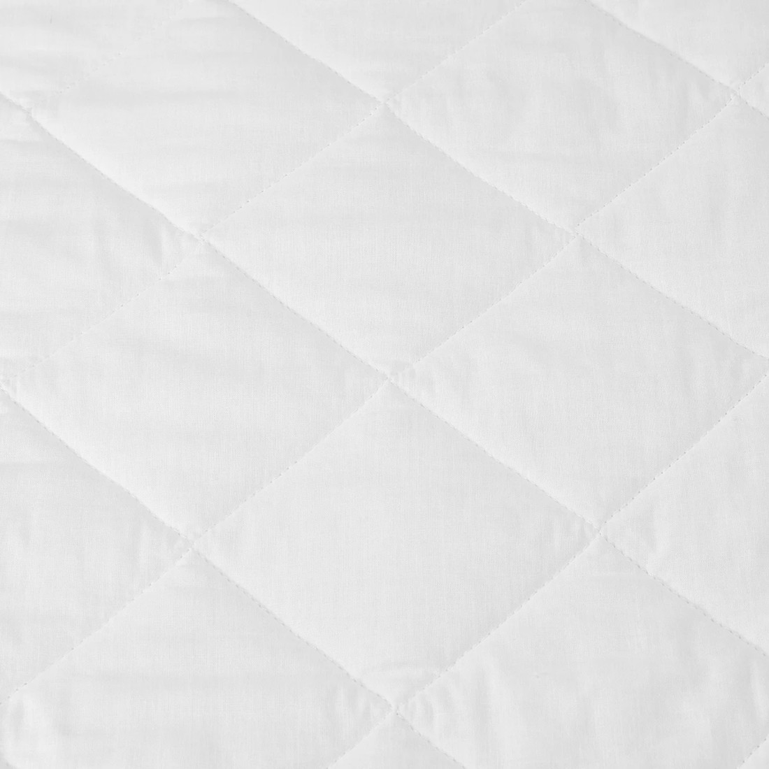 3 Cotton Top Fitted Mattress Protector - Single Bed, White, 3 of 4