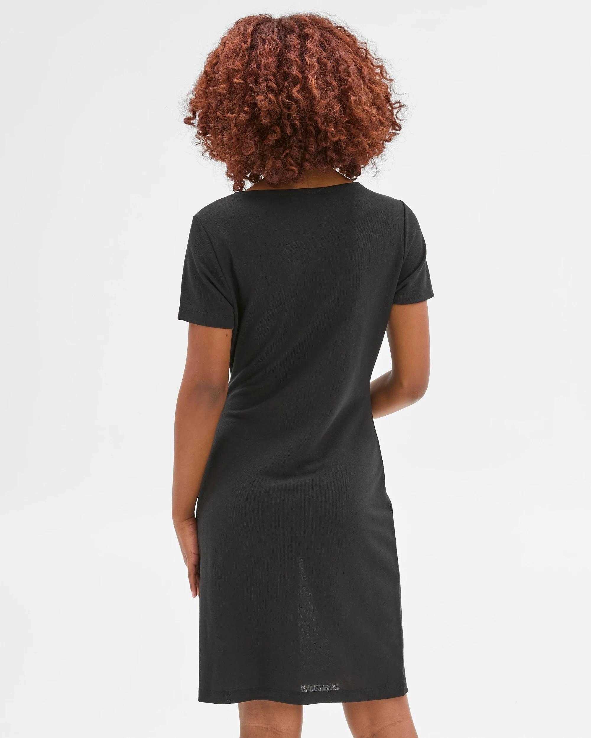 6 Target Petites Petites Tie Side Mini Dress BLACK, 6 of 6