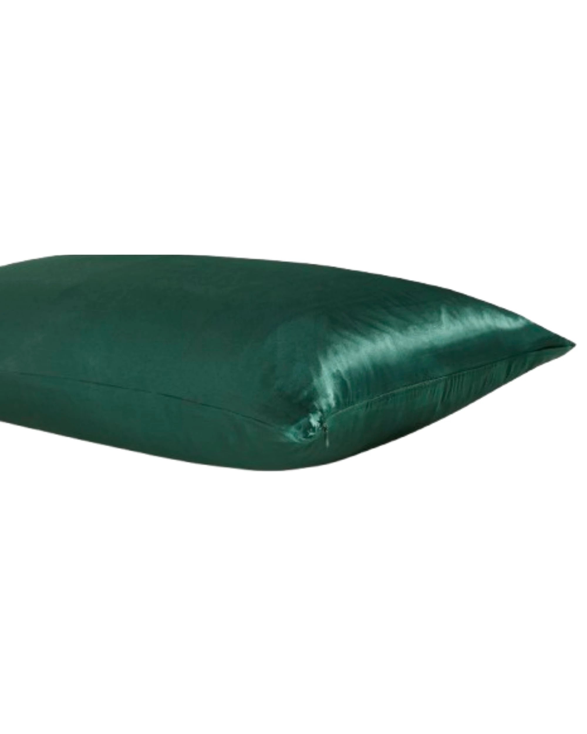 2 Gioia Casa Mulberry Silk Pillowcase Soft Hypoallergenic - Emerald Green, 2 of 3