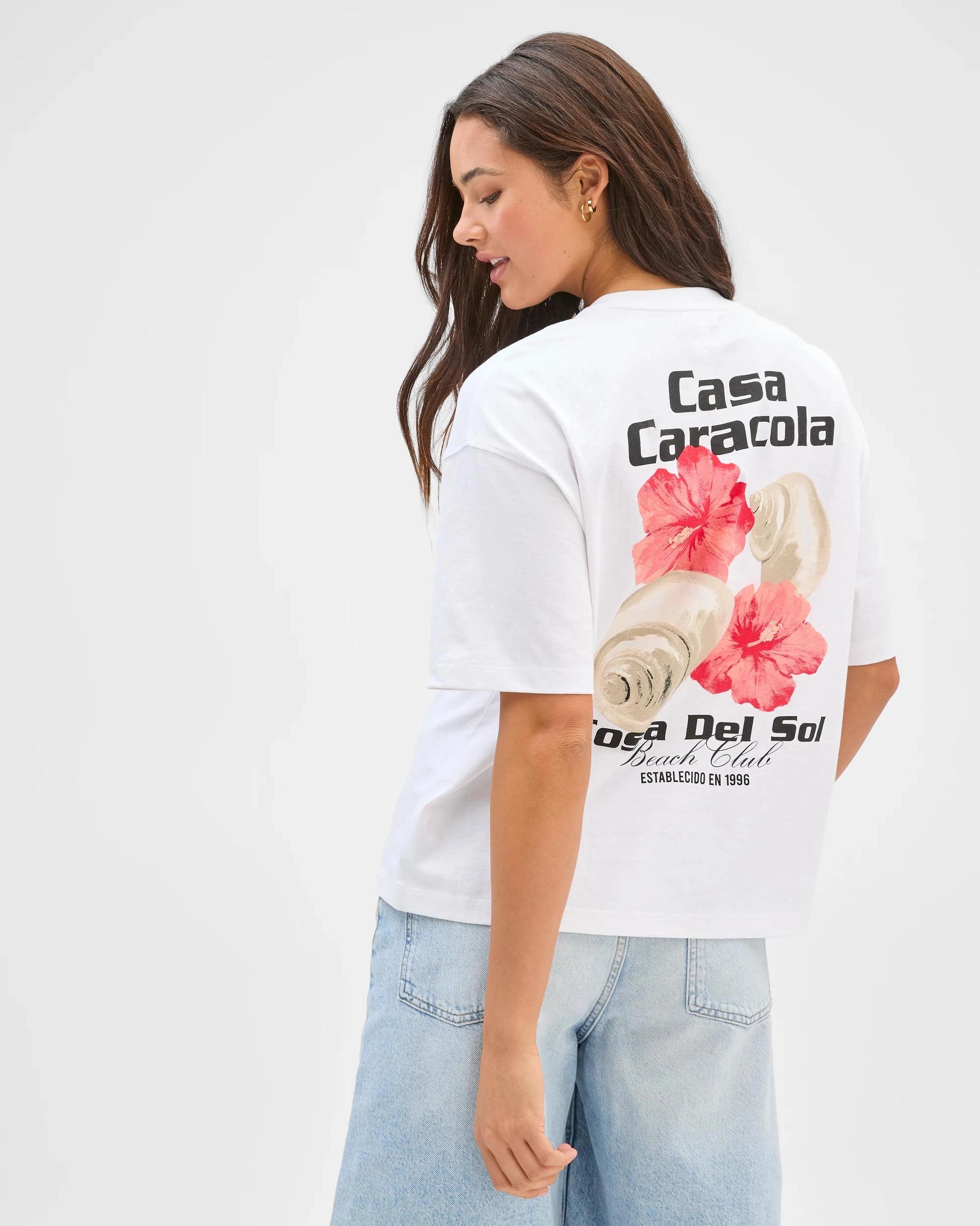 3 Lily Loves Australian Cotton Oversized Printed T-Shirt CASA CARACOLA, 3 of 7