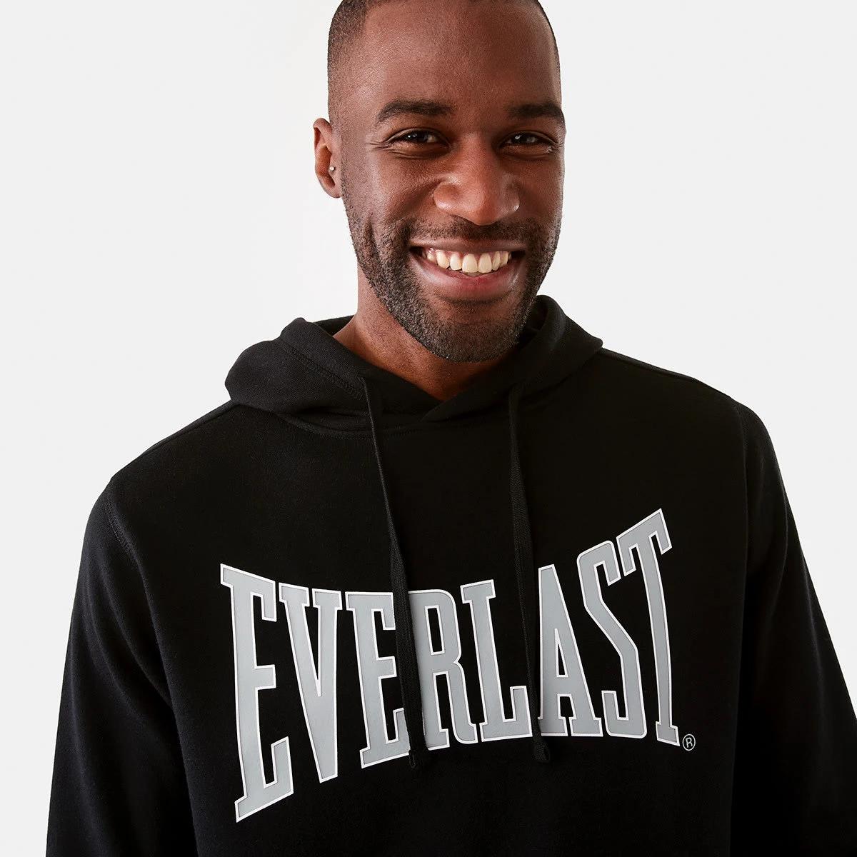 4 Everlast Mens Classic Sport Hoodie Black, 4 of 9