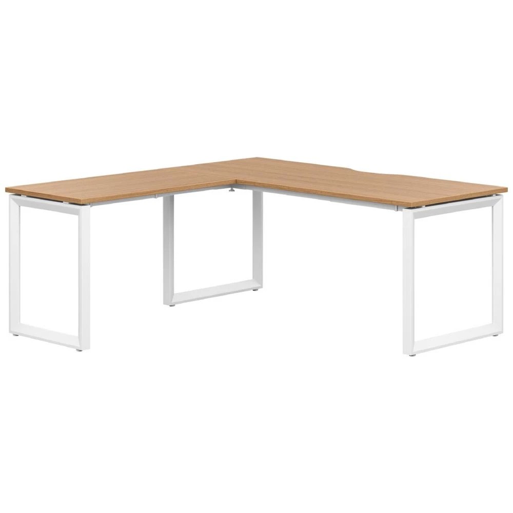 1 Stilford S2 Pro V1 Workstation 1800 x 750mm Oak/White Desks, Tables and Workstations, 1 of 2