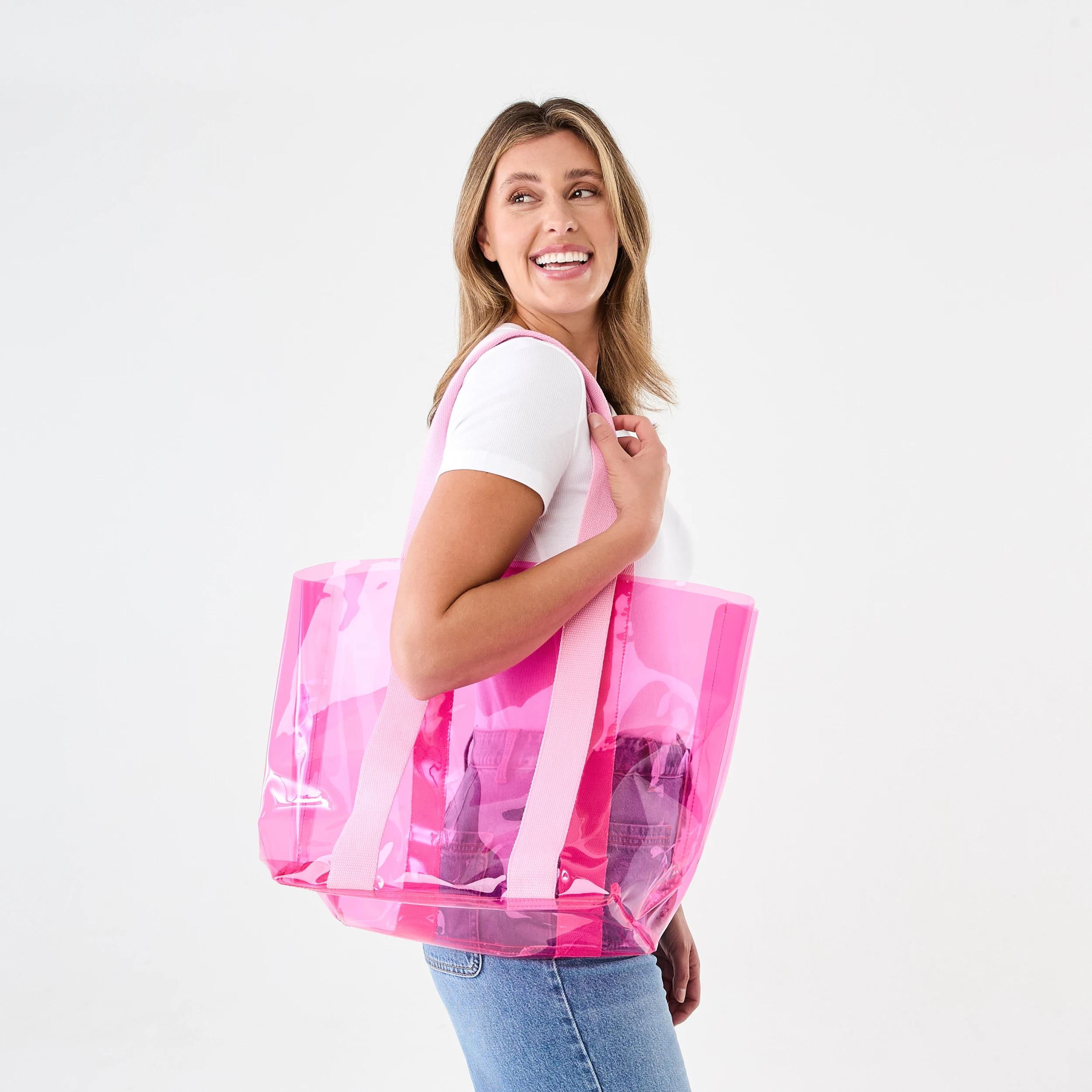 5 Jelly Tote Bag BEETROOT PINK, 5 of 5