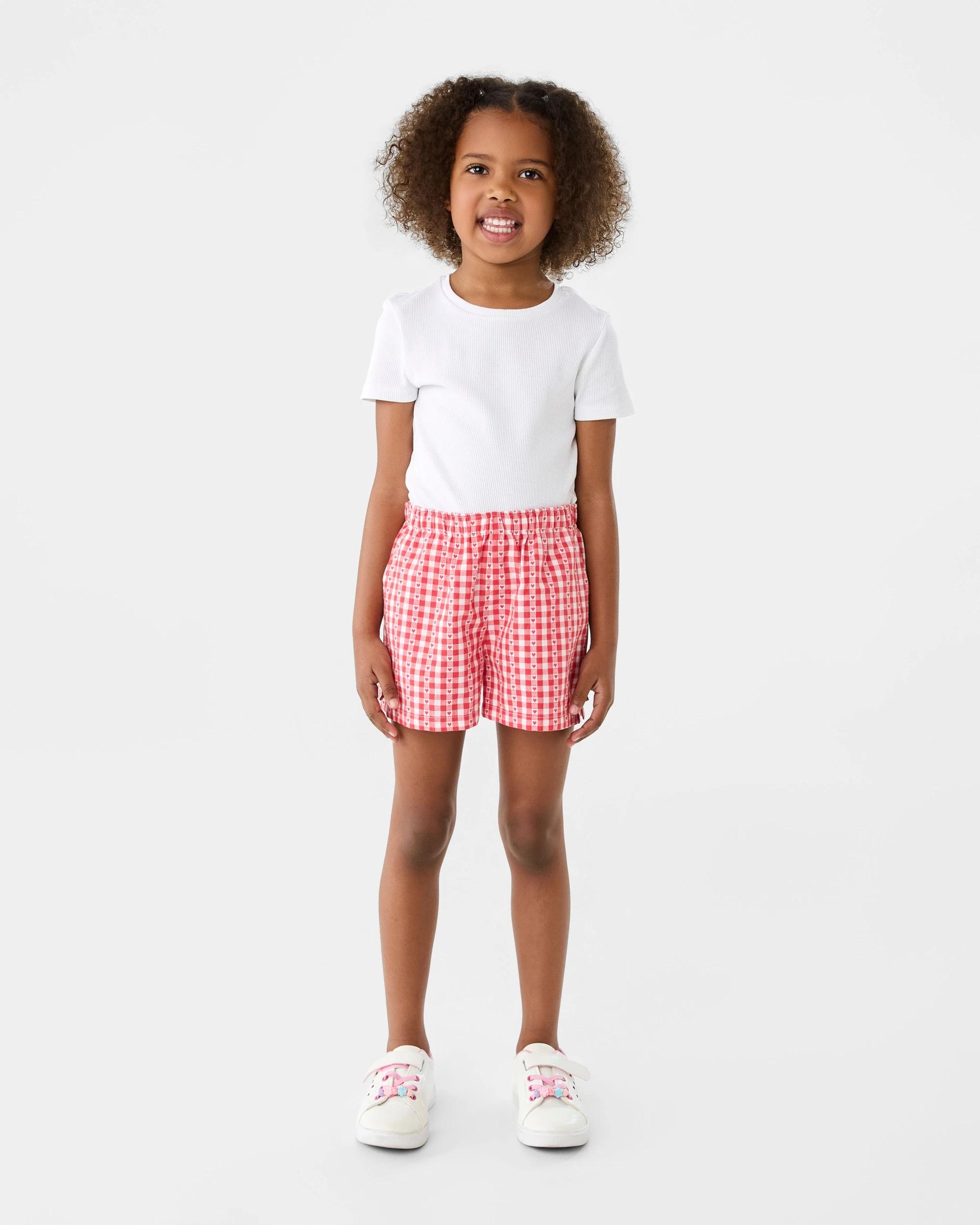 6 Woven Shorts Red Check, 6 of 7