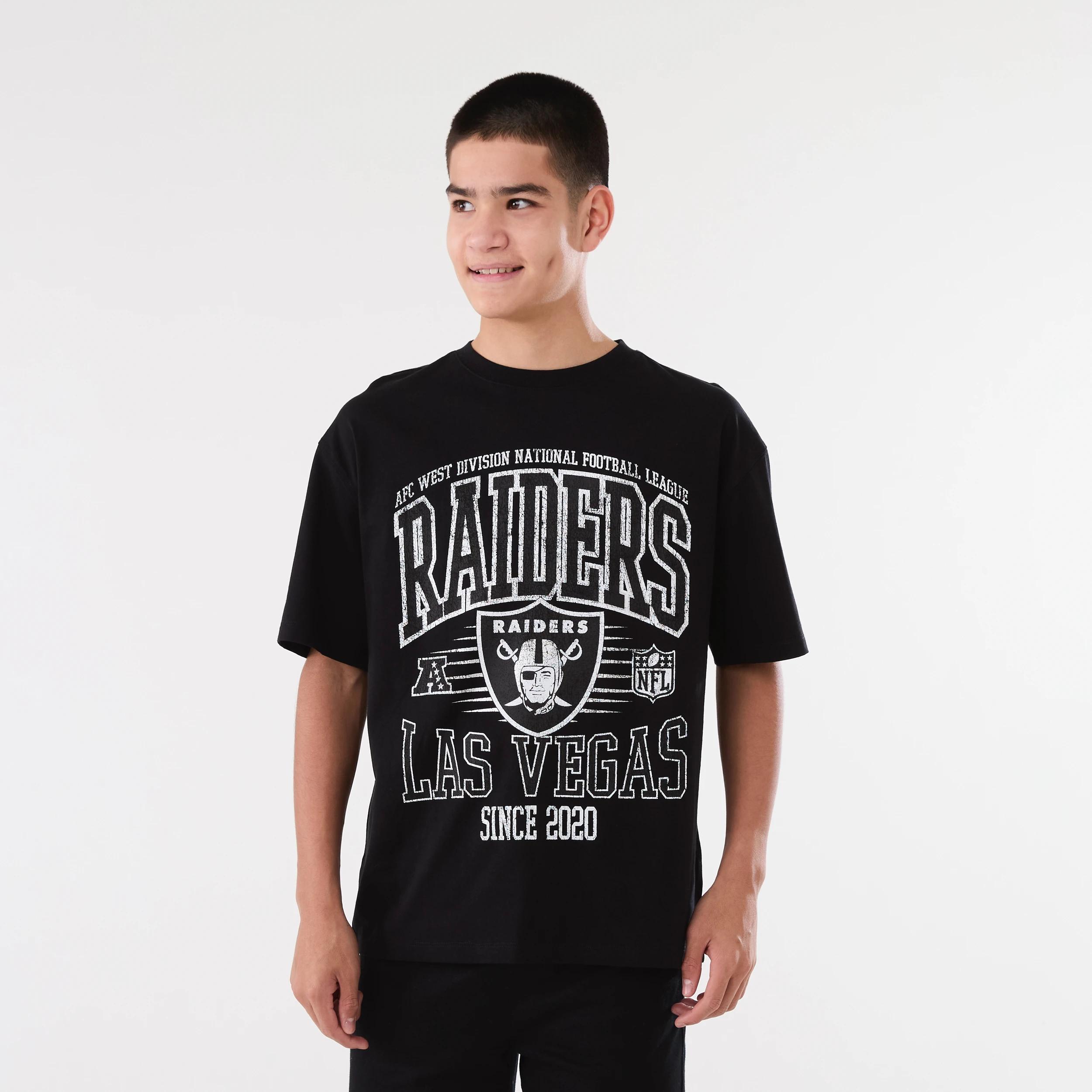 1 Official NFL Kids Youth T-shirt RAIDERS ASH HEATHER, 1 of 7