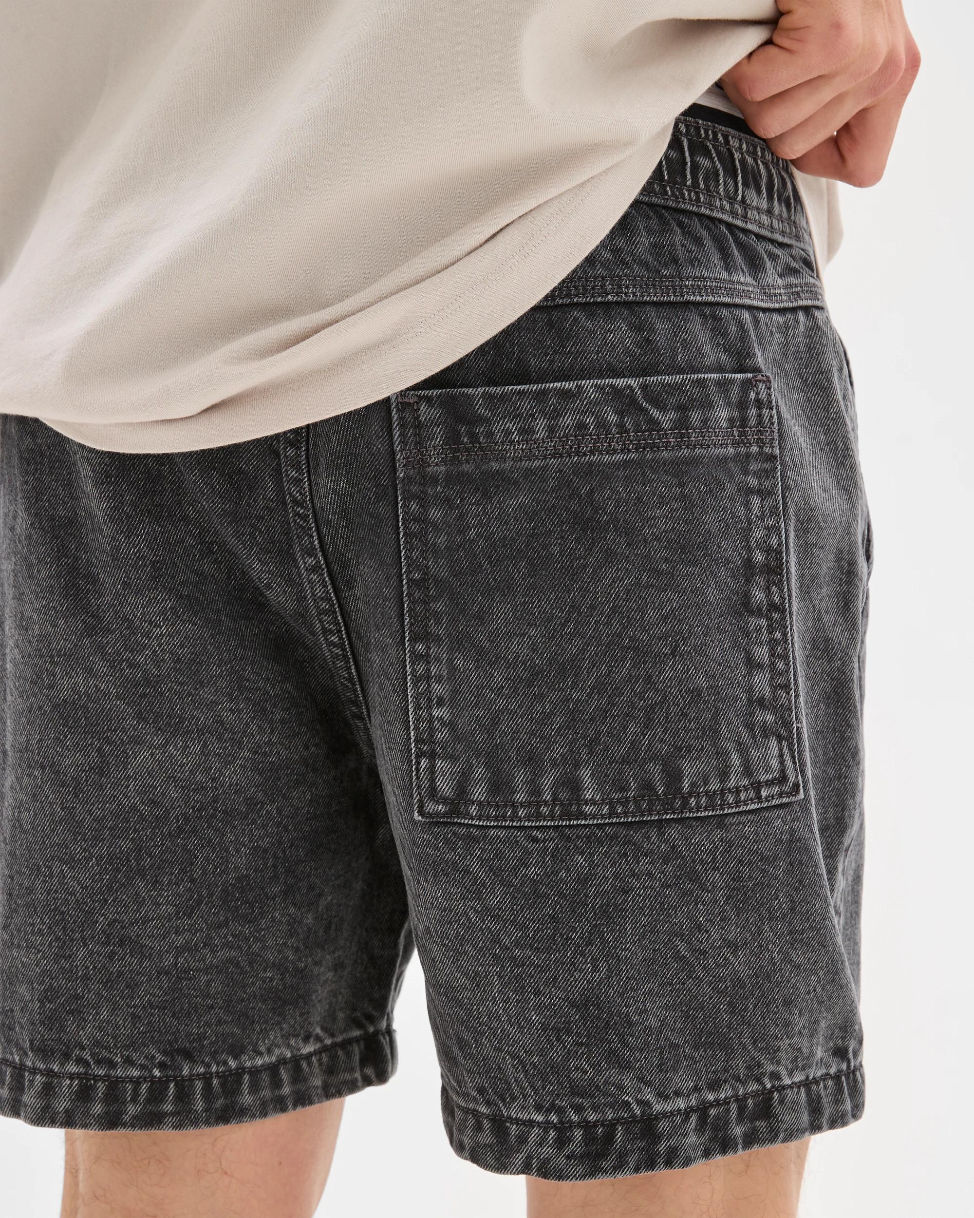 6 Denim Volley Shorts - Commons BLACK, 6 of 6