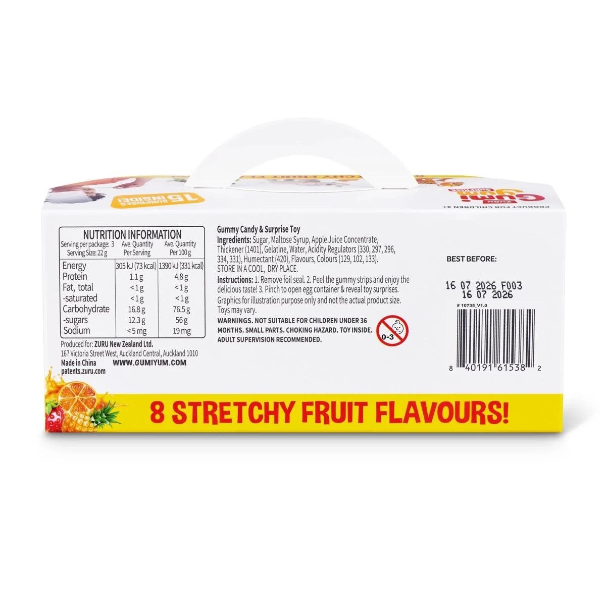 2 3 Pack Zuru Gumi Yum Surprise 66g, 2 of 8