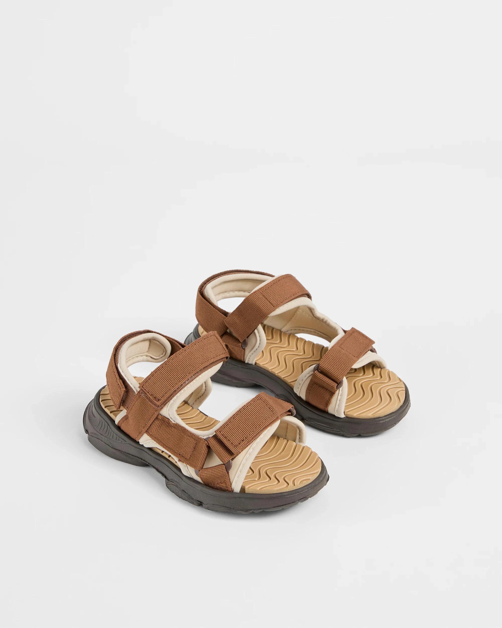 3 Target Kids Boys Junior Webbing Sandal BROWN, 3 of 3