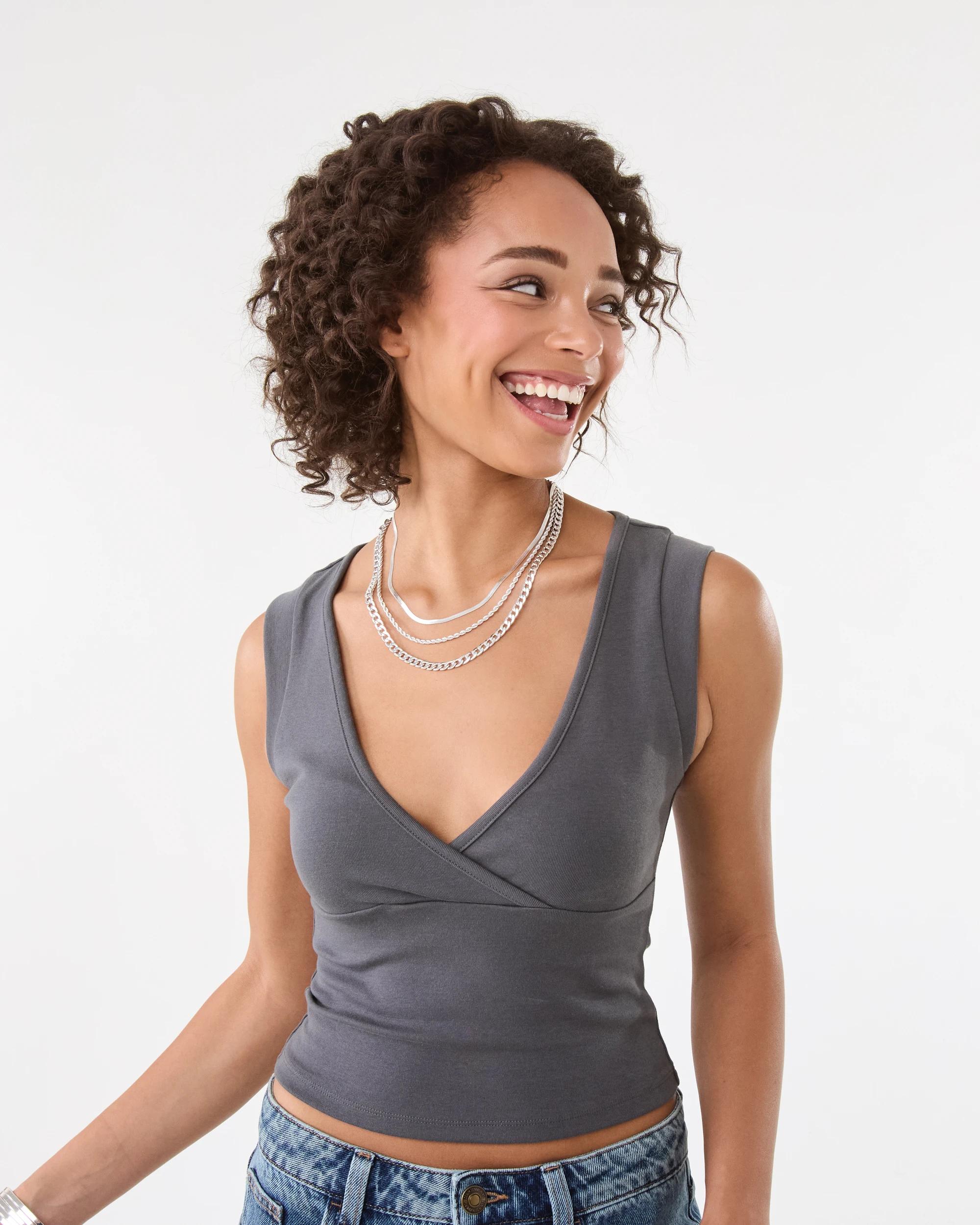 1 Sleeveless Cross Over Tank Magnet, 1 of 6