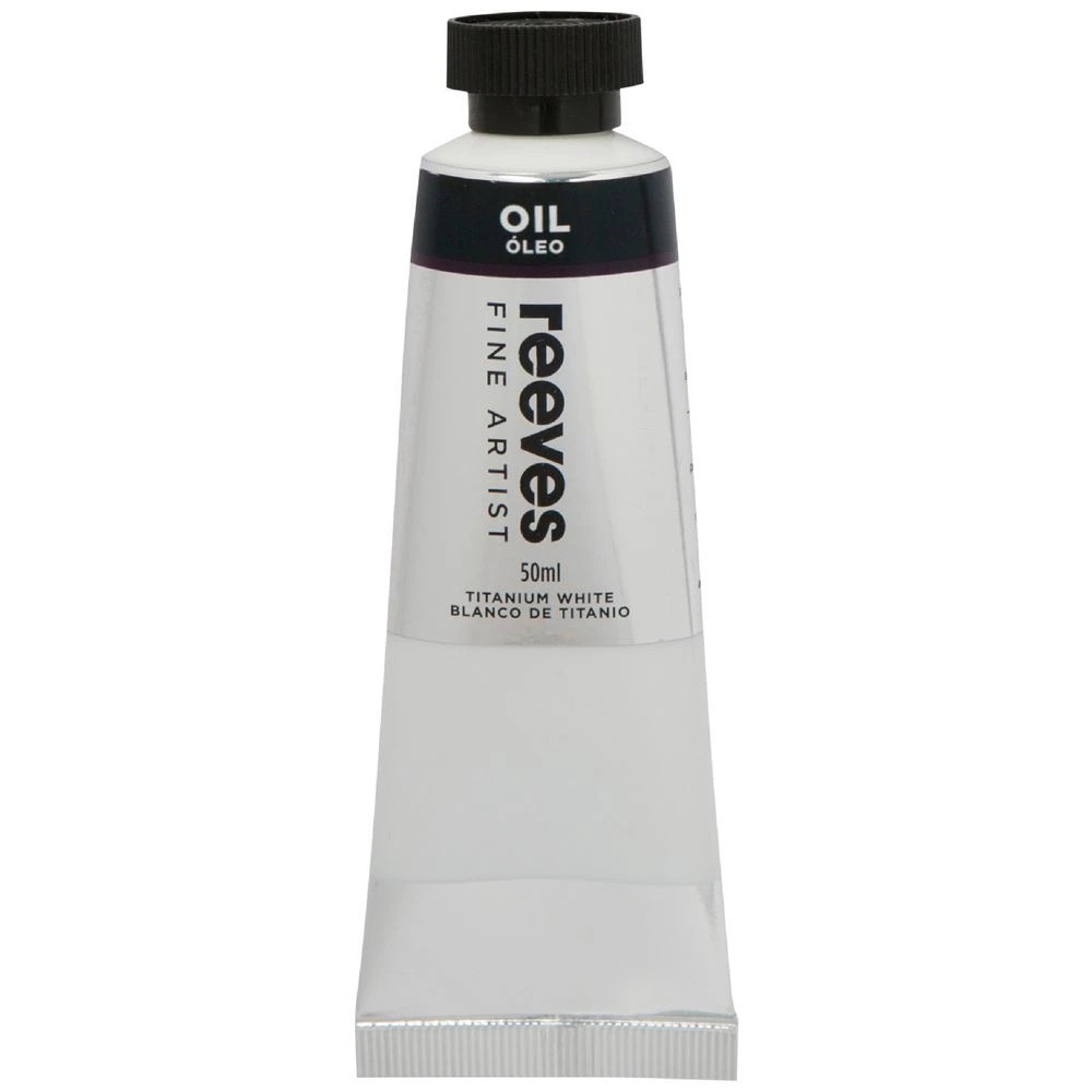 1 Reeves Oil Paint 50mL Titanium White, 1 of 1