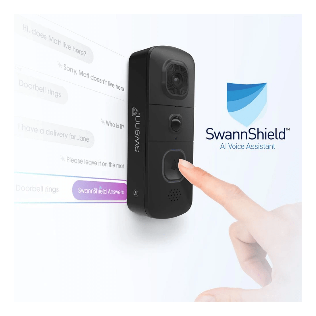 8 Swann Evo Video Doorbell Black, 8 of 8