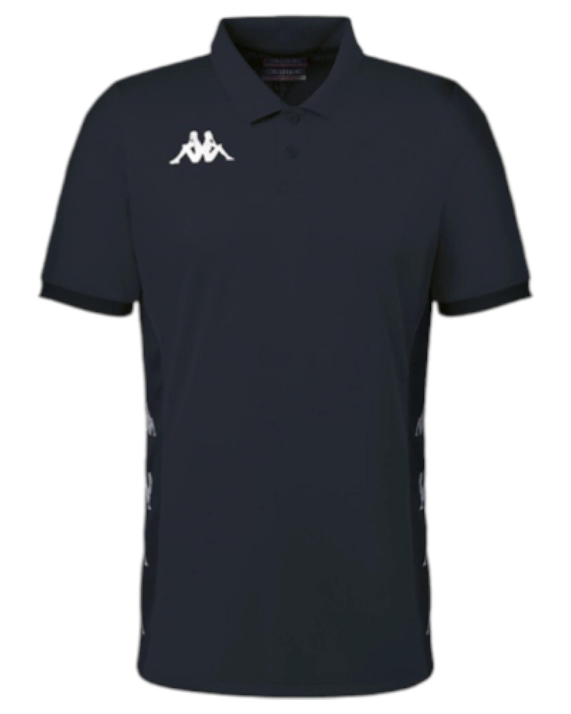 1 Kappa 5 Pack Mens Deggiano Performance Soccer Polo Shirt BLACK/GREY, 1 of 1