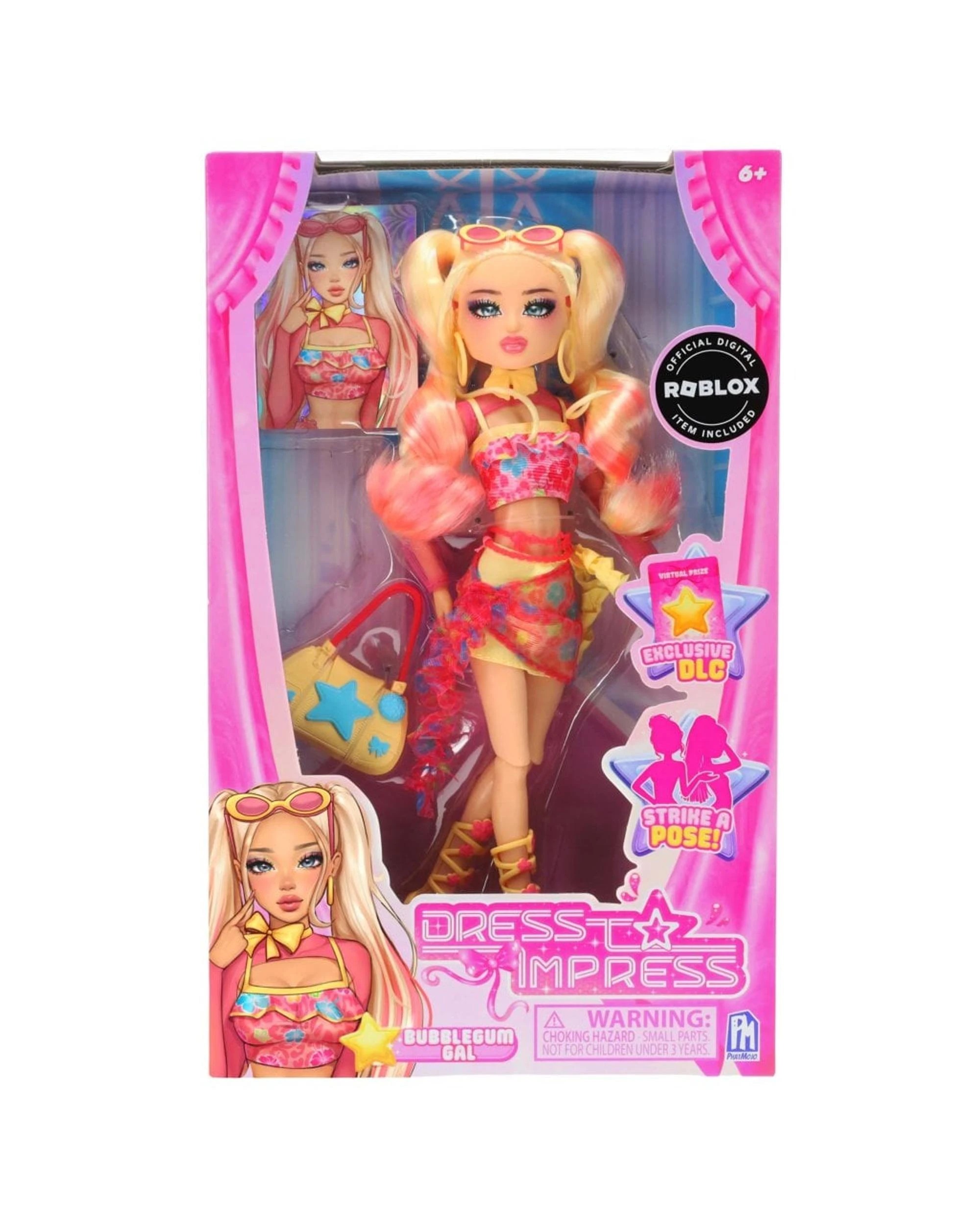 1 Dress to Impress Bubblegum Gal Fashion Doll, 1 of 10