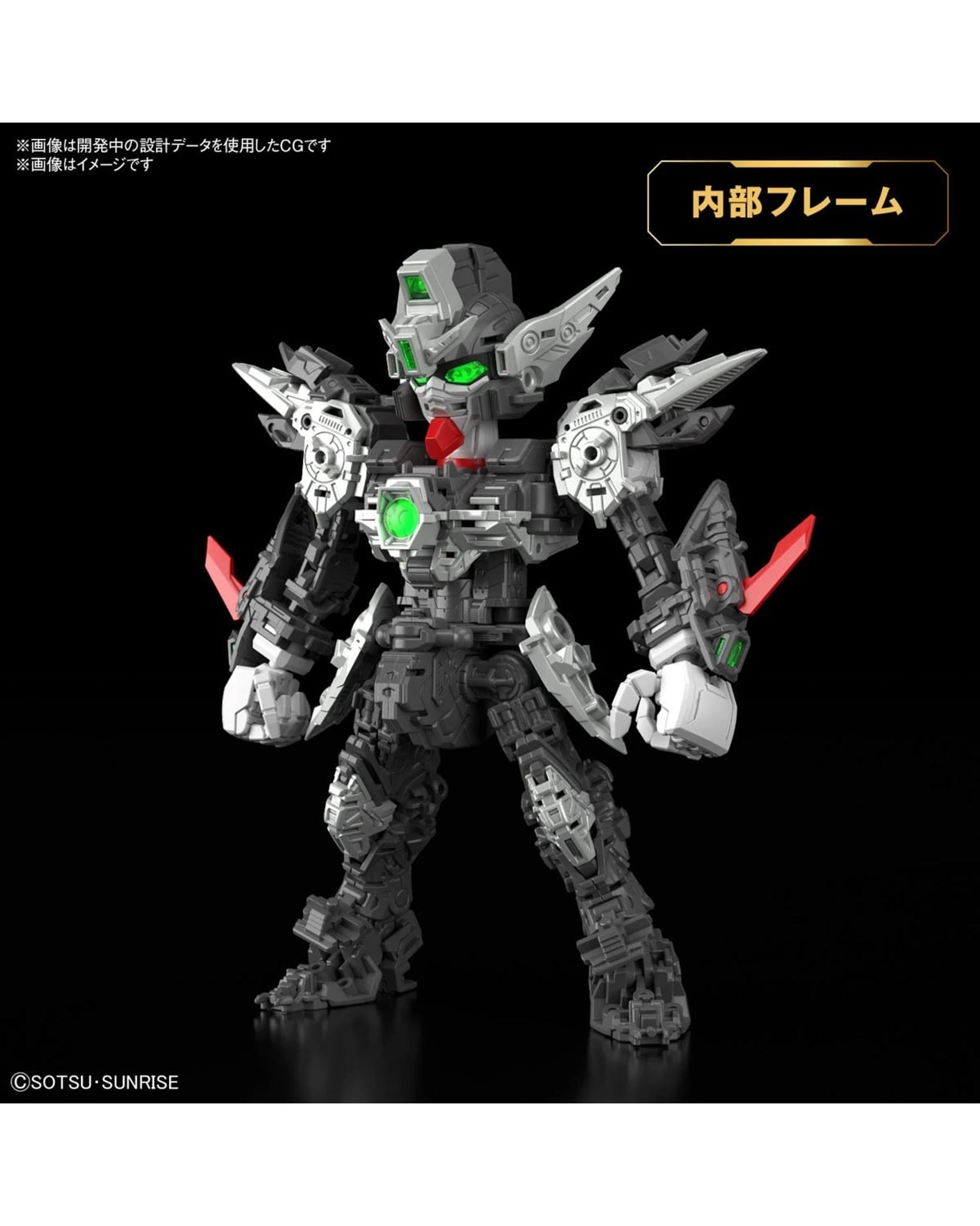 4 Bandai Gundam Master Grade SD Wing Gundam Zero EW Model Kit, 4 of 10