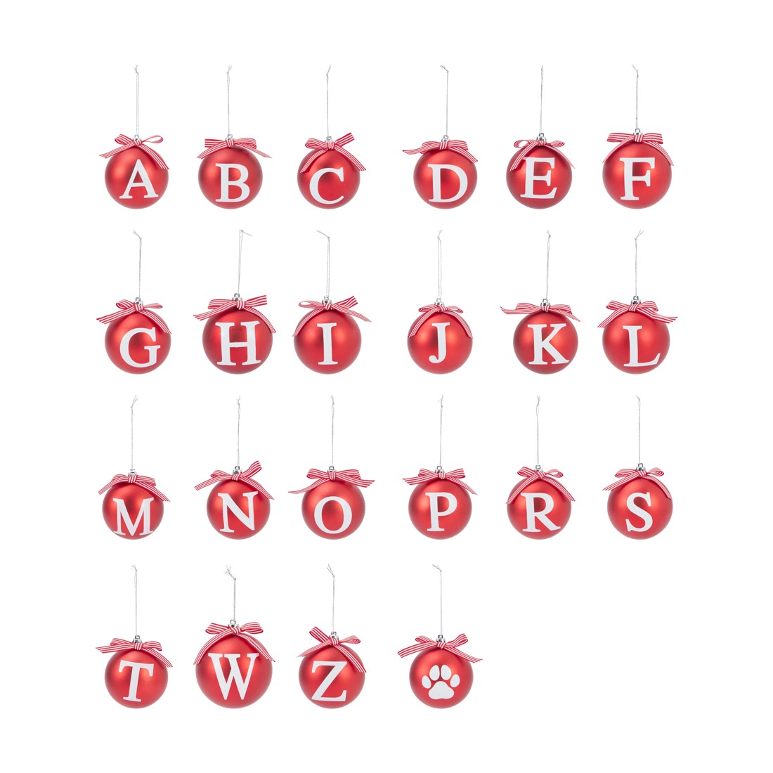 1 Letter Bauble - Assorted, 1 of 3