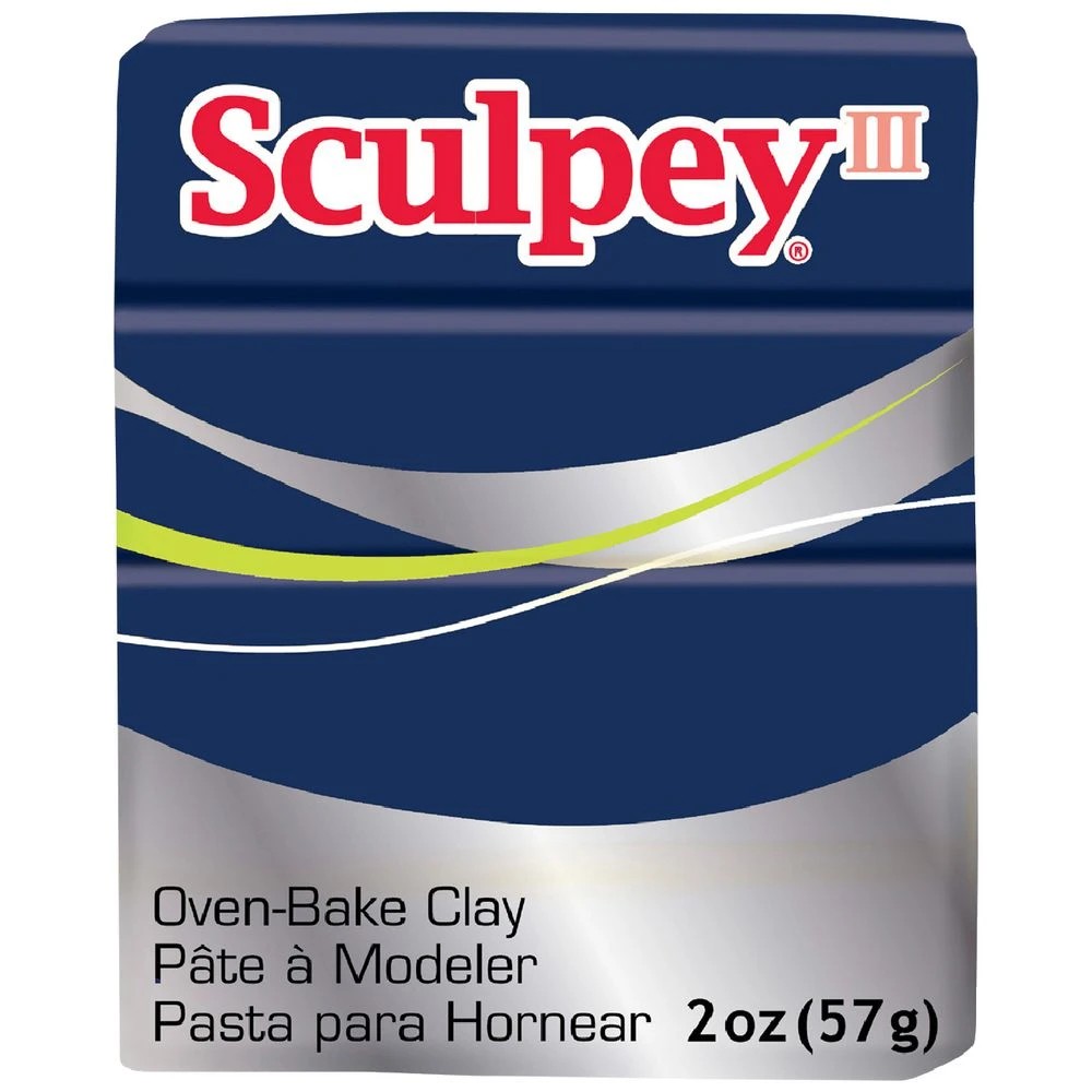 1 Sculpey III Modelling Clay Navy Pearl 57g, 1 of 3