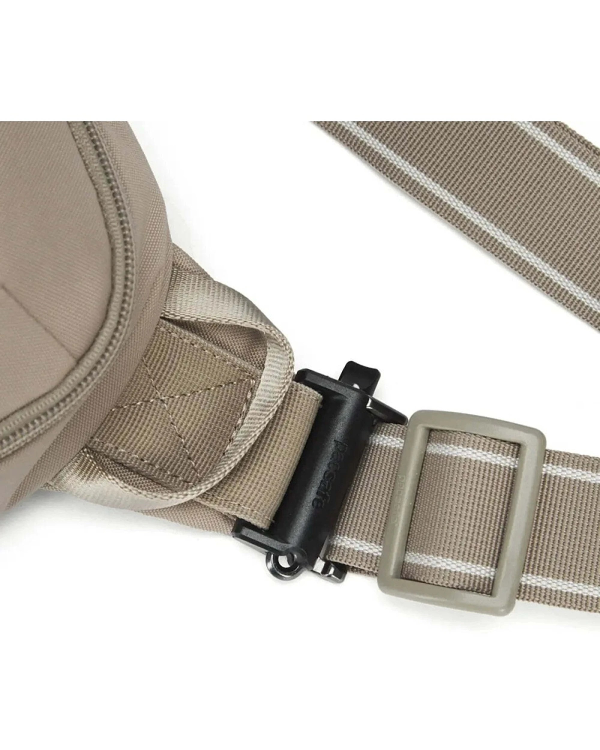8 Pacsafe V Urban Anti-Theft RFID Blocking Secure Sling Pack Lockable Zippers - Beige, 8 of 8