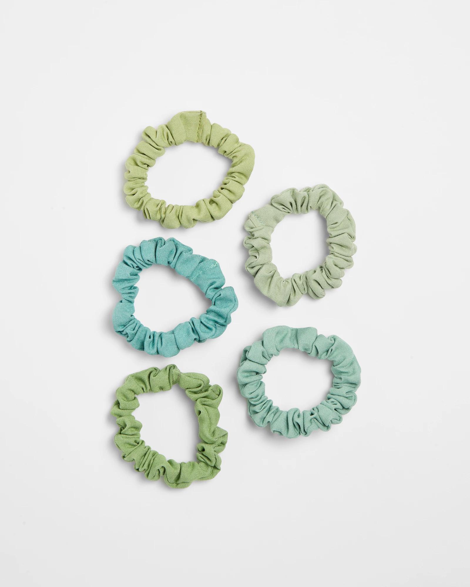 1 Target Kids 5 Pack Pastel Scrunchies GREEN, 1 of 1