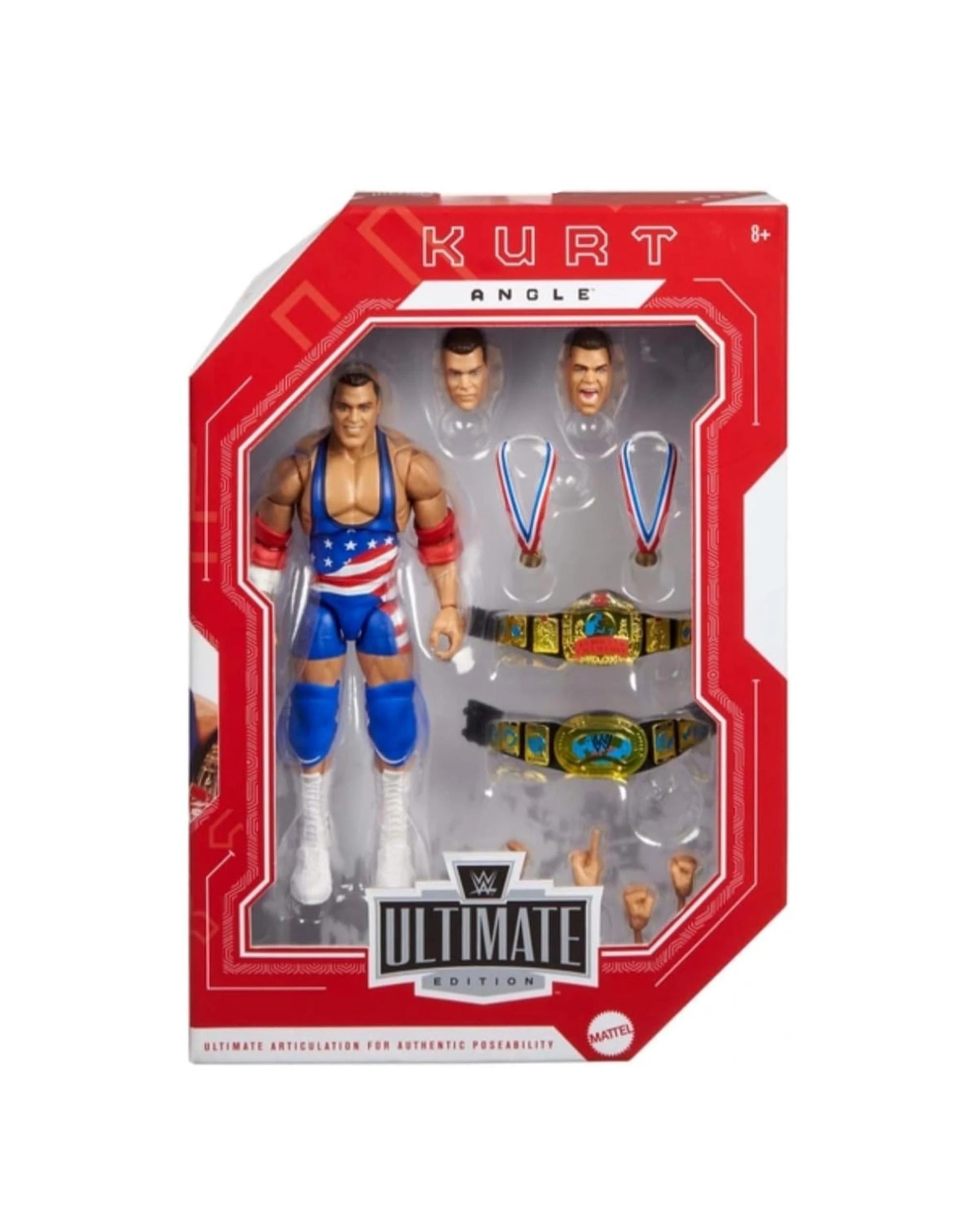 1 WWE Ultimate Edition The Monday Night War WWE vs WCW Kurt Angle Action Figure, 1 of 6