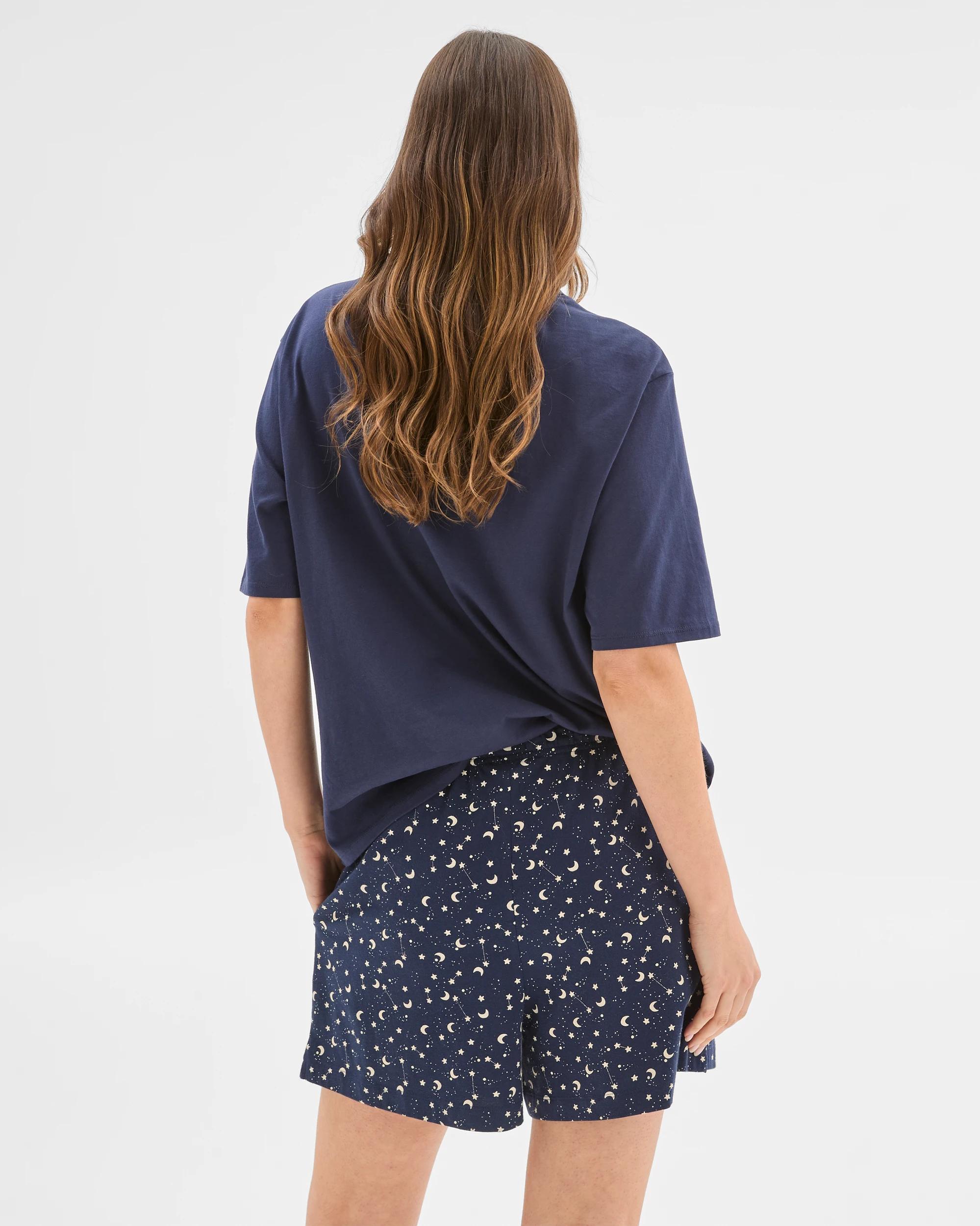 3 Target Australian Cotton Jersey Sleep Boxer Shorts STARS NAVY BLUE, 3 of 5