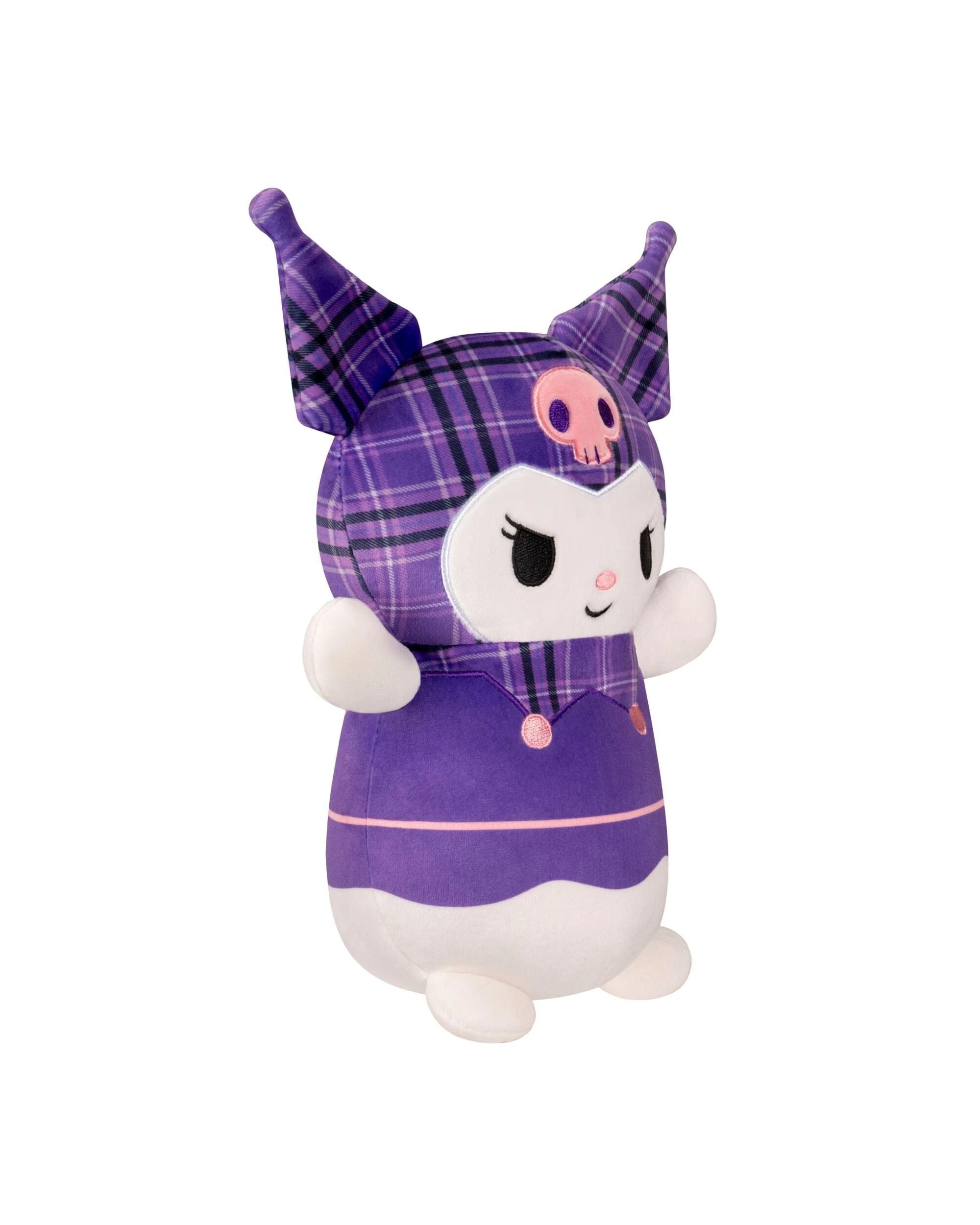 3 Squishmallows HugMees Sanrio Kuromi Plaid 10 inch Plush, 3 of 5