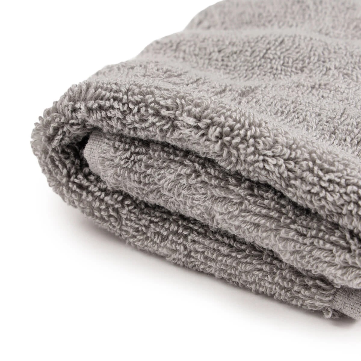 4 Thick Ribbed Australian Cotton Face Washer - Silver, 4 of 5