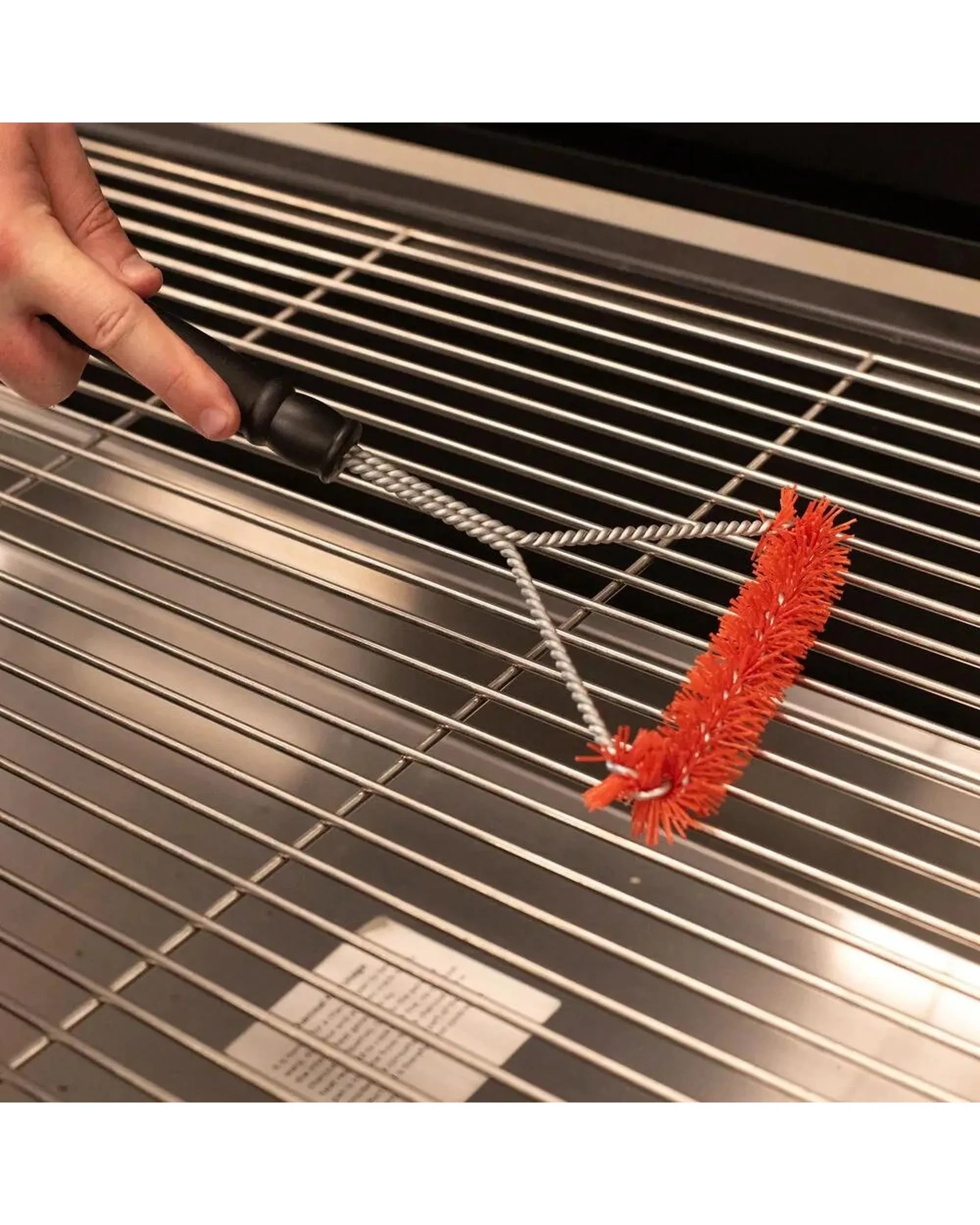 2 Flaming Coals BBQ Stainless Steel Grill Brush Nylon Bristles, 2 of 2