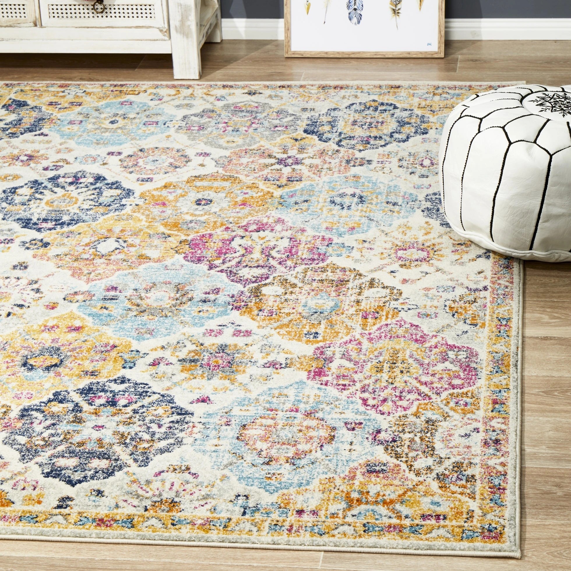 2 Common Ground Rugs Gallery 861 400x300cm - Extra Extra Large Floor Rug - White, 2 of 7