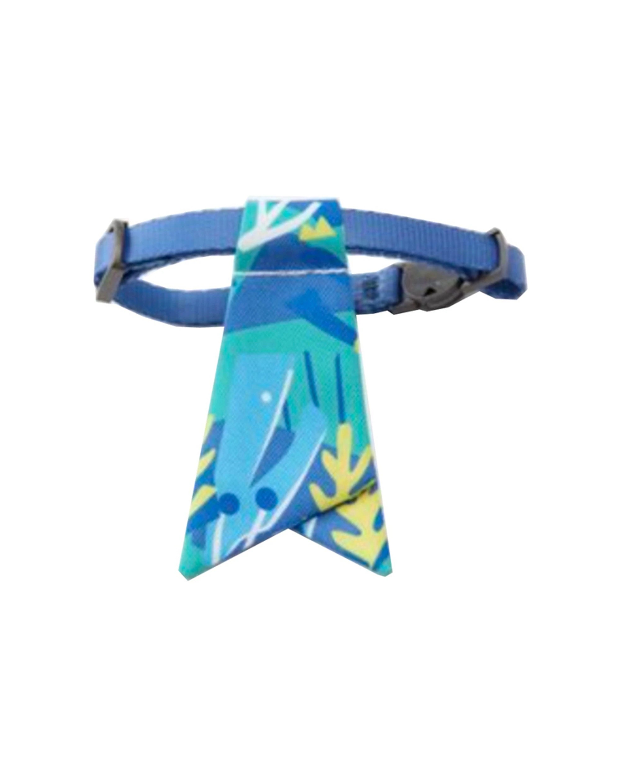 5 Petkit Pet Necktie Collar - Story Of Nature Adjustable Silk Polyester Bow Design - Multi, 5 of 5