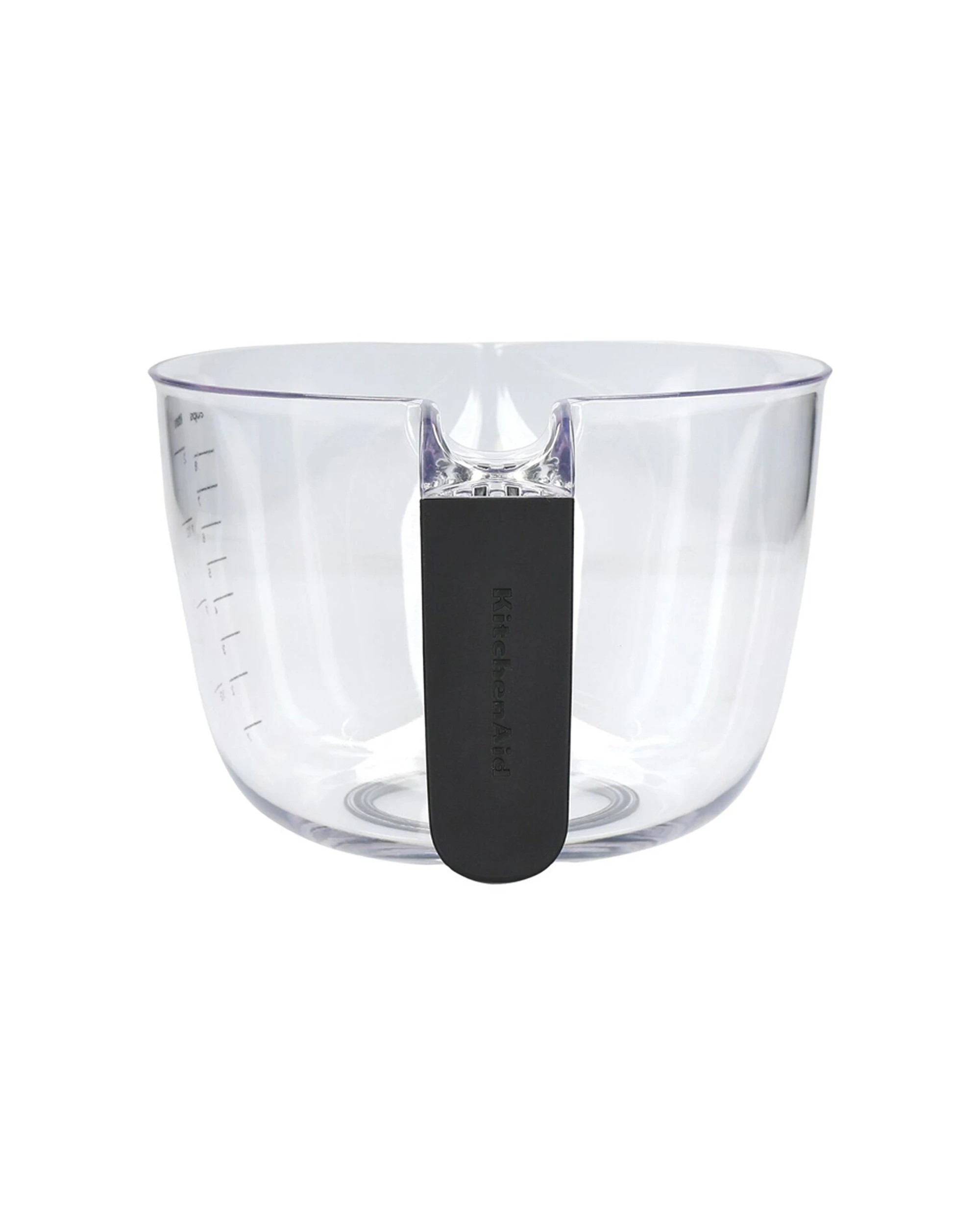 3 KitchenAid 2PK Plastic Batter Bowl Measuring Jug 2L Non-Slip Dishwasher Safe Set - Clear, 3 of 3
