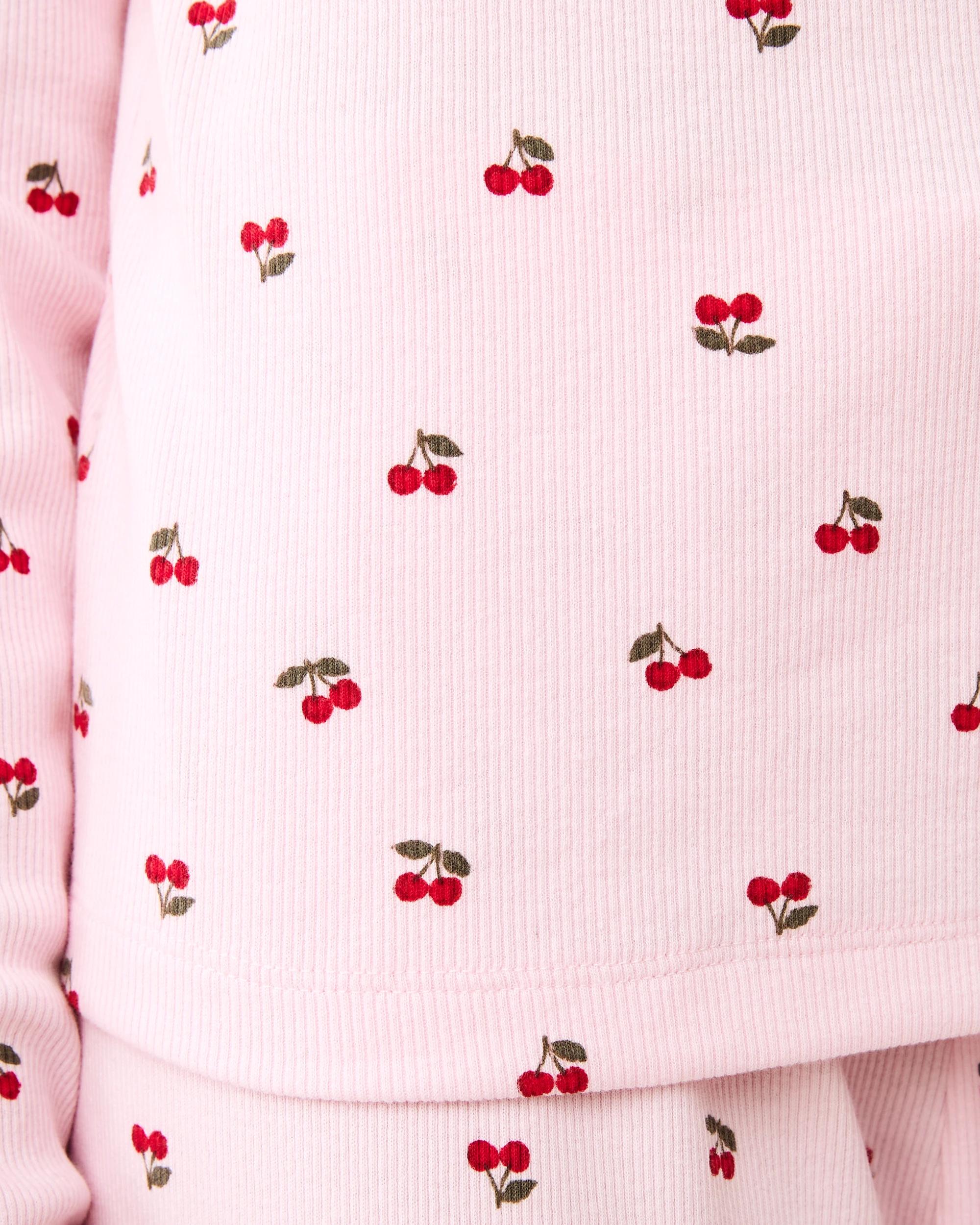 6 Ribbed Long Sleeve Set Pnk Chry, 6 of 7