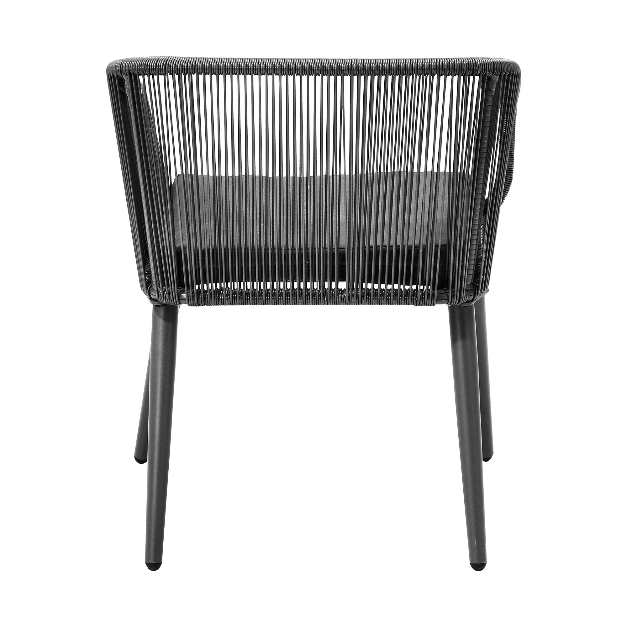 8 Livsip Outdoor Furniture Lounge Setting Chairs Set Of 2 Bistro Patio Garden Set - Grey, 8 of 9