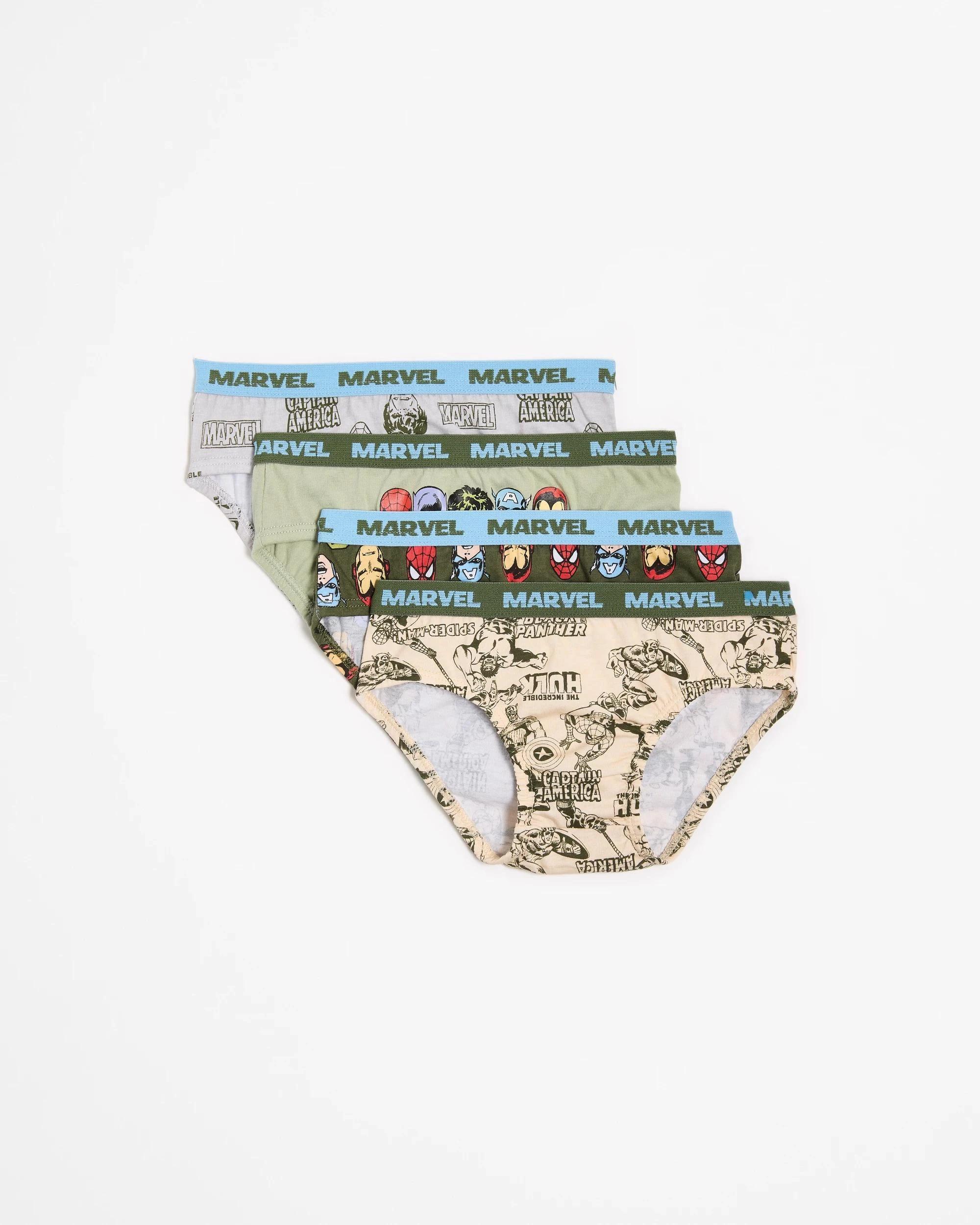 1 Marvel Younger Boys Briefs 4 Pack MULTI, 1 of 2