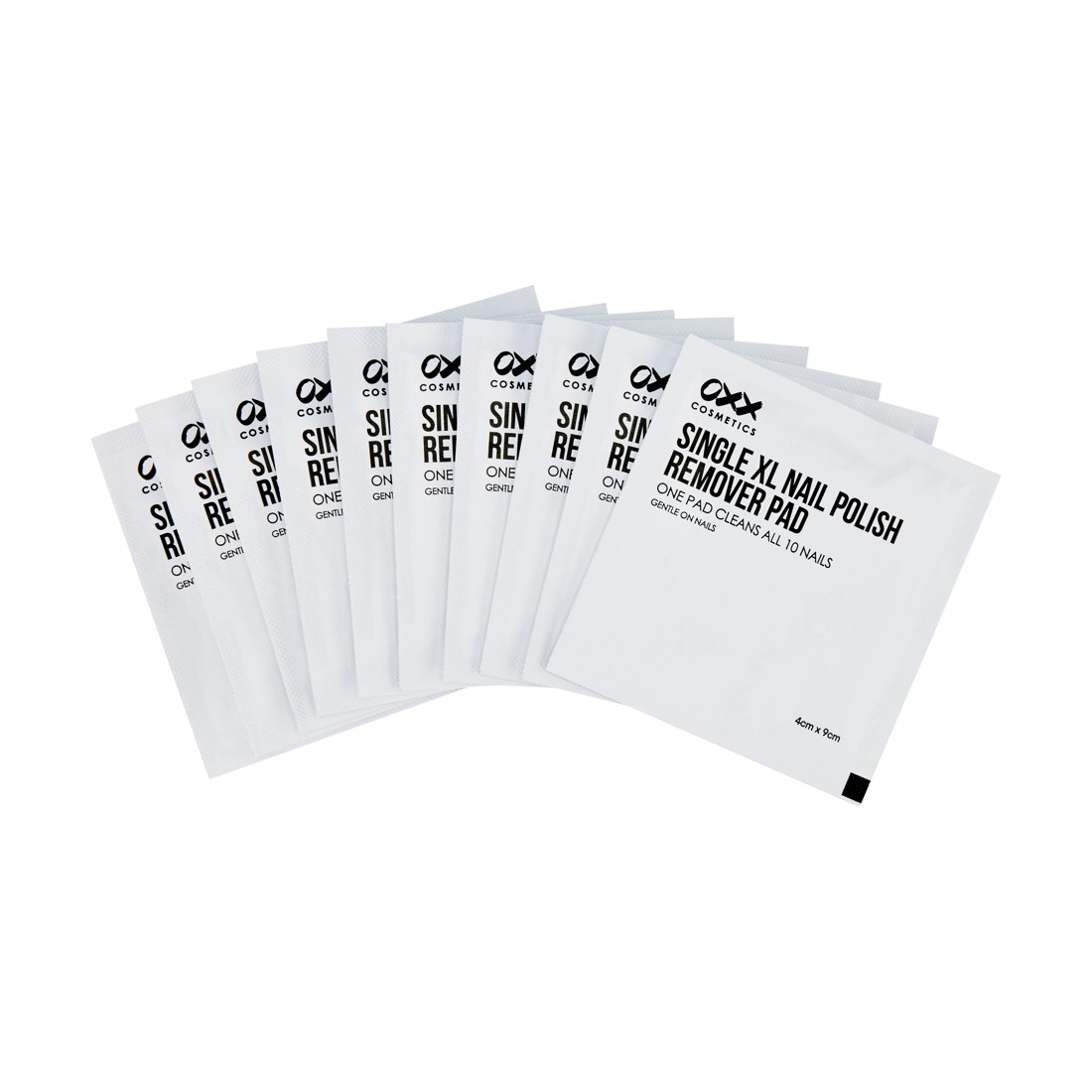 2 OXX Cosmetics 10 Pack XL Nail Polish Remover Pads, 2 of 5