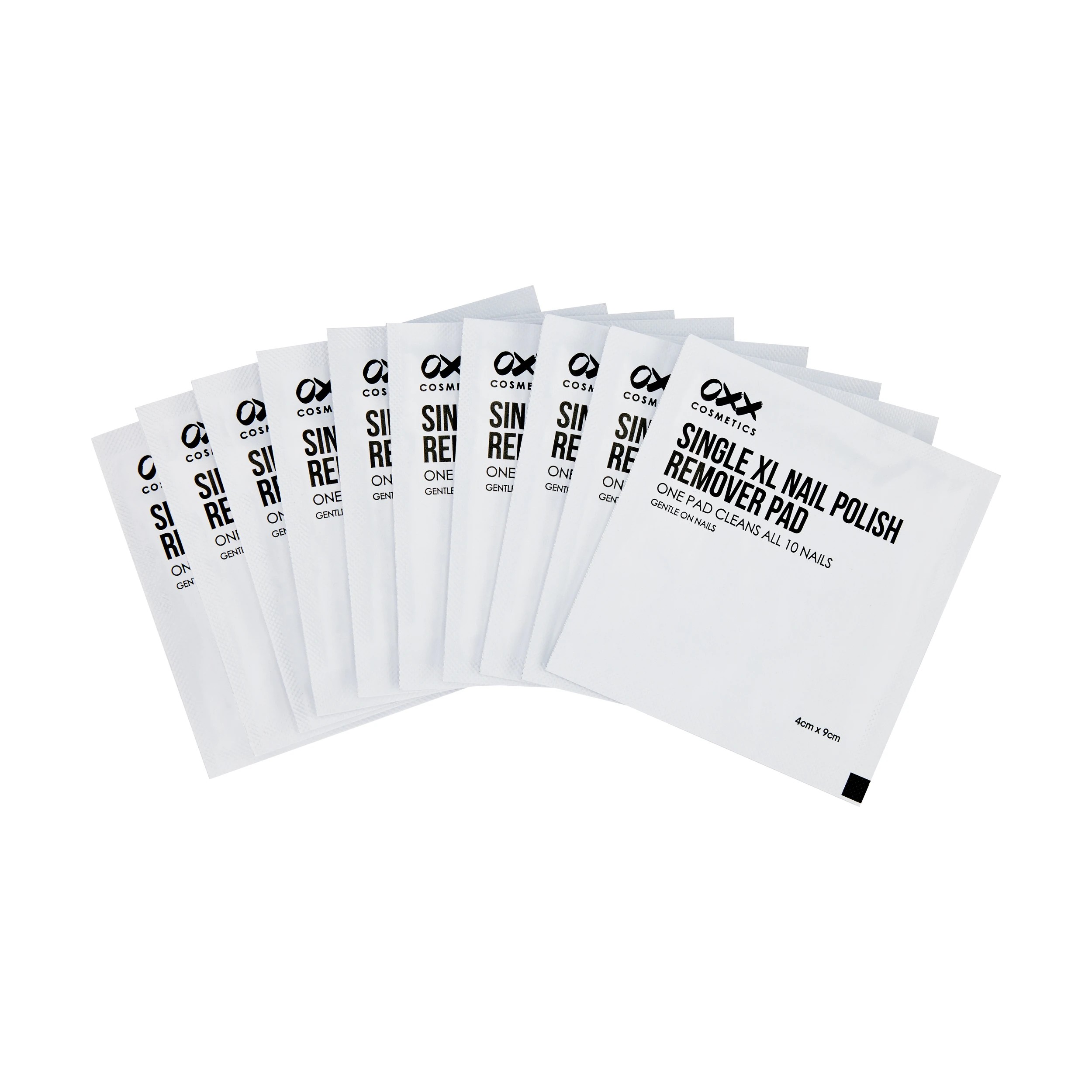 2 OXX Cosmetics 10 Pack XL Nail Polish Remover Pads, 2 of 5