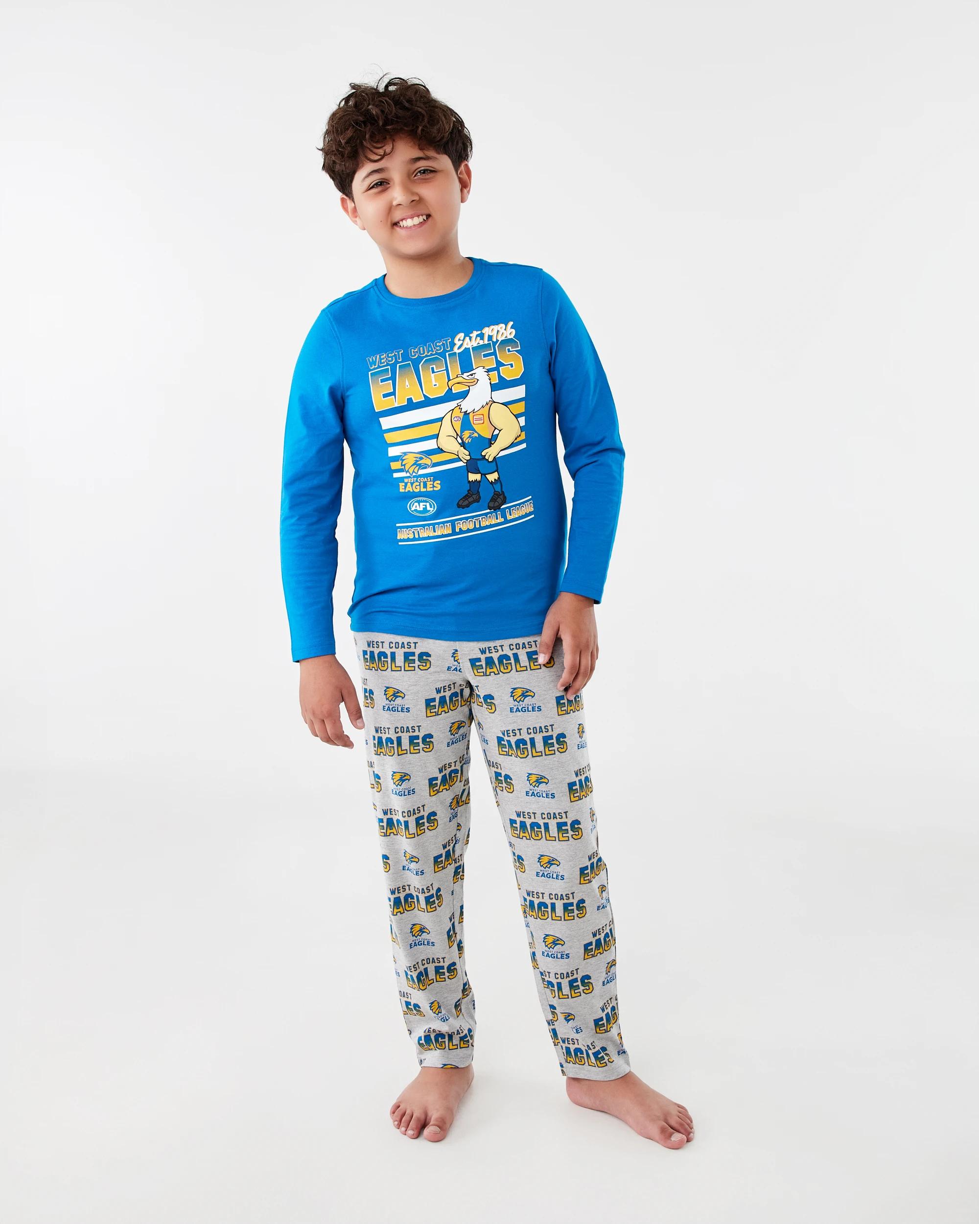 1 Official AFL Kids Pyjama Set West Coast, 1 of 6